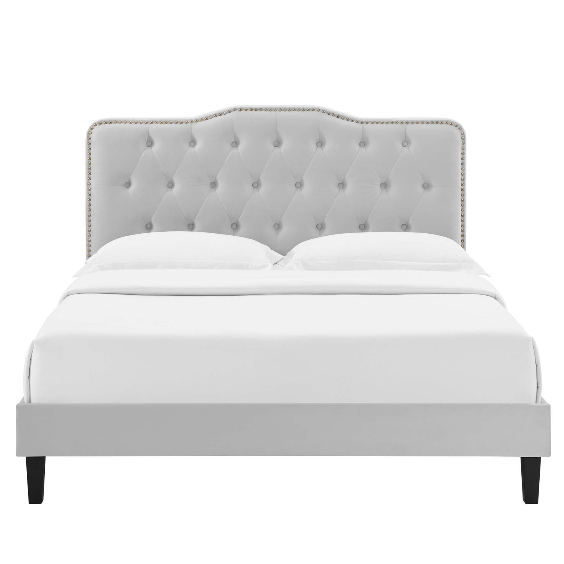 Amber Performance Velvet Twin Platform Bed