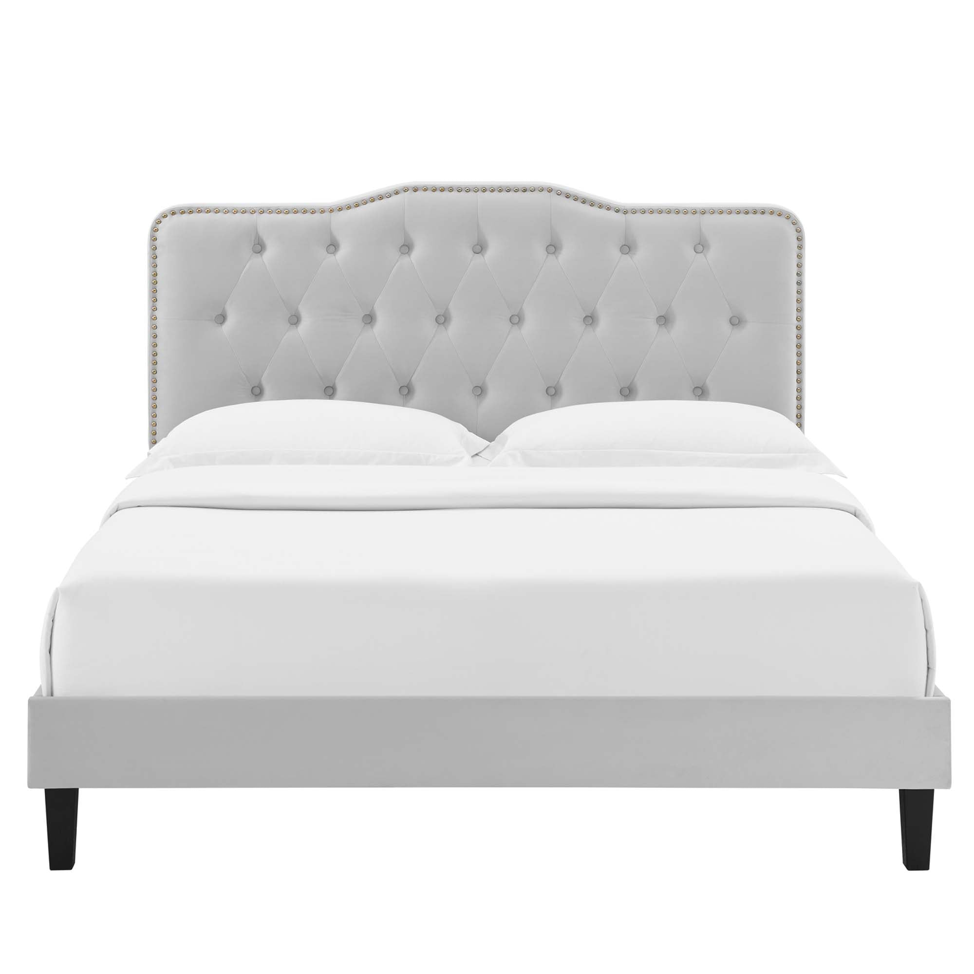 Amber Performance Velvet Twin Platform Bed