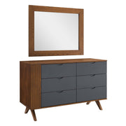 Dylan Dresser and Mirror - Walnut