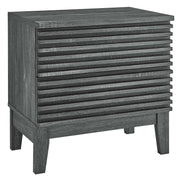 Render Two-Drawer Nightstand - Charcoal