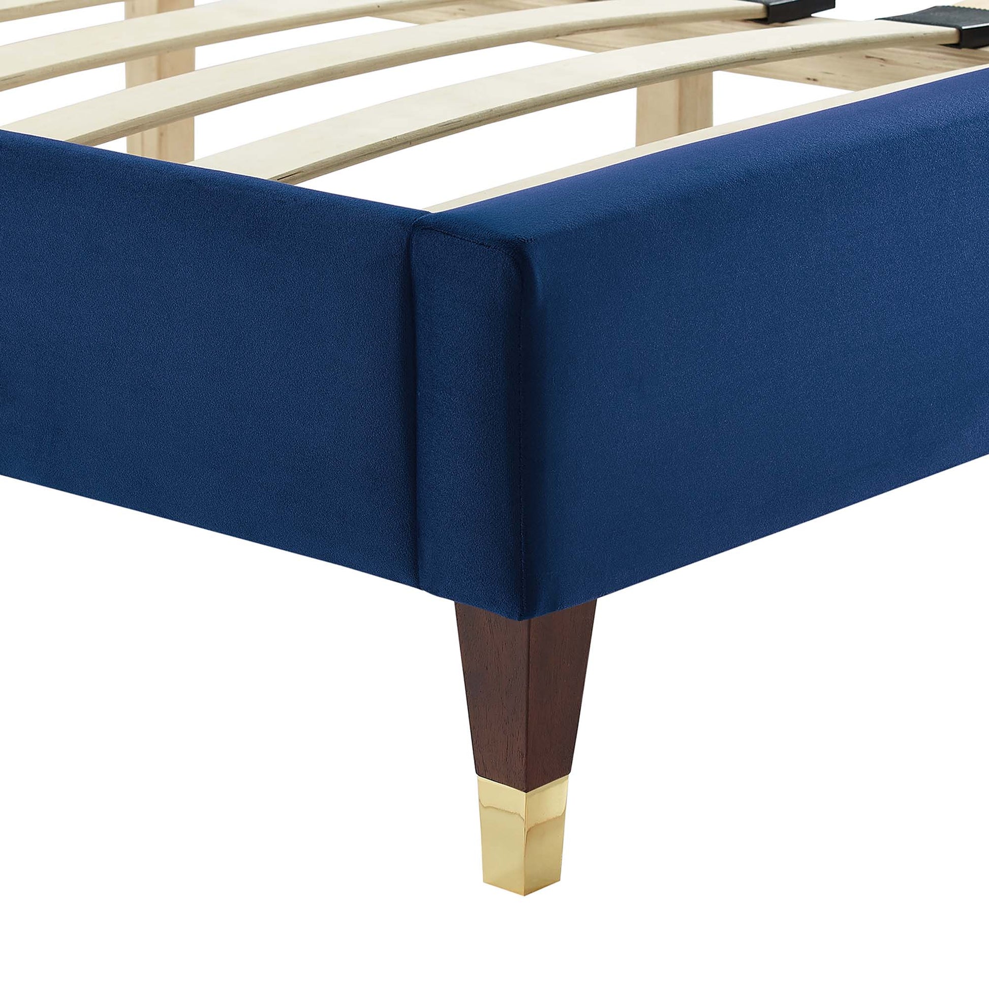 Yasmine Channel Tufted Performance Velvet Full Platform Bed