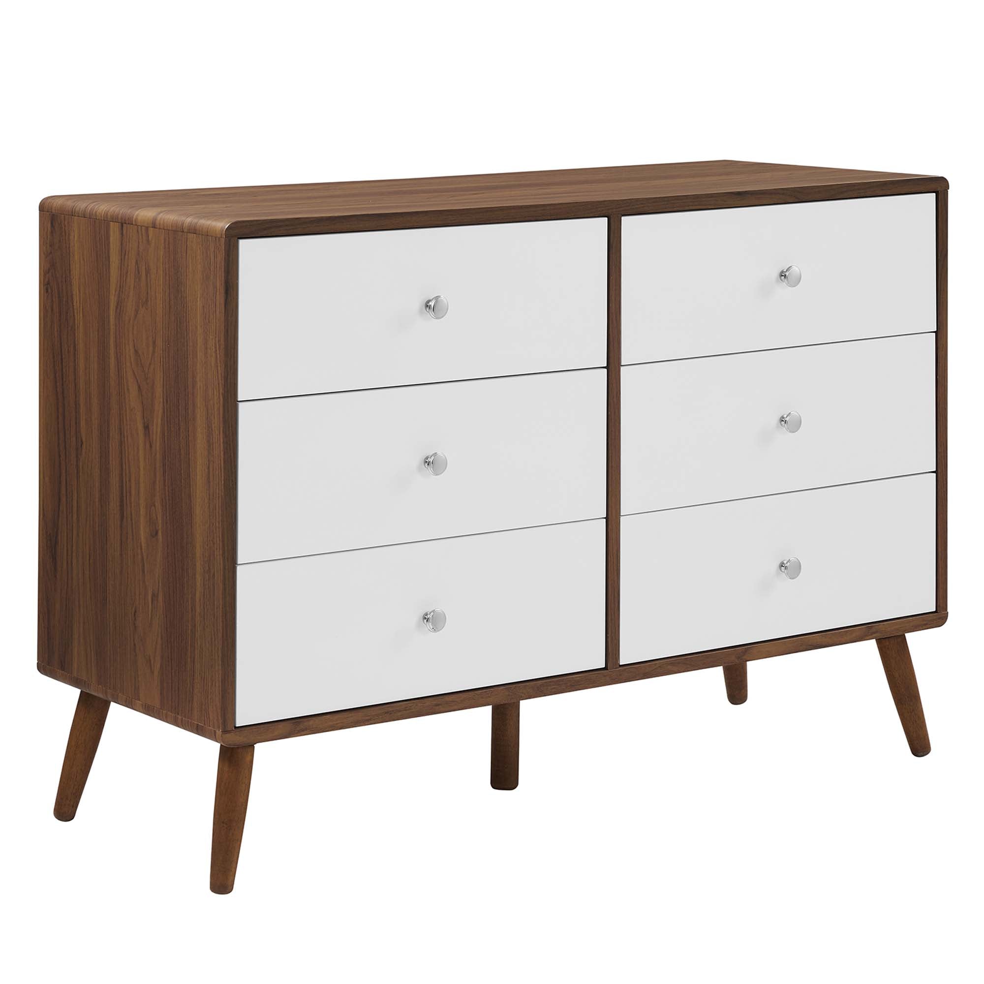 Transmit 47" Dresser - Walnut White