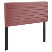 Tranquil Channel Tufted King/California King Headboard - Dusty Rose