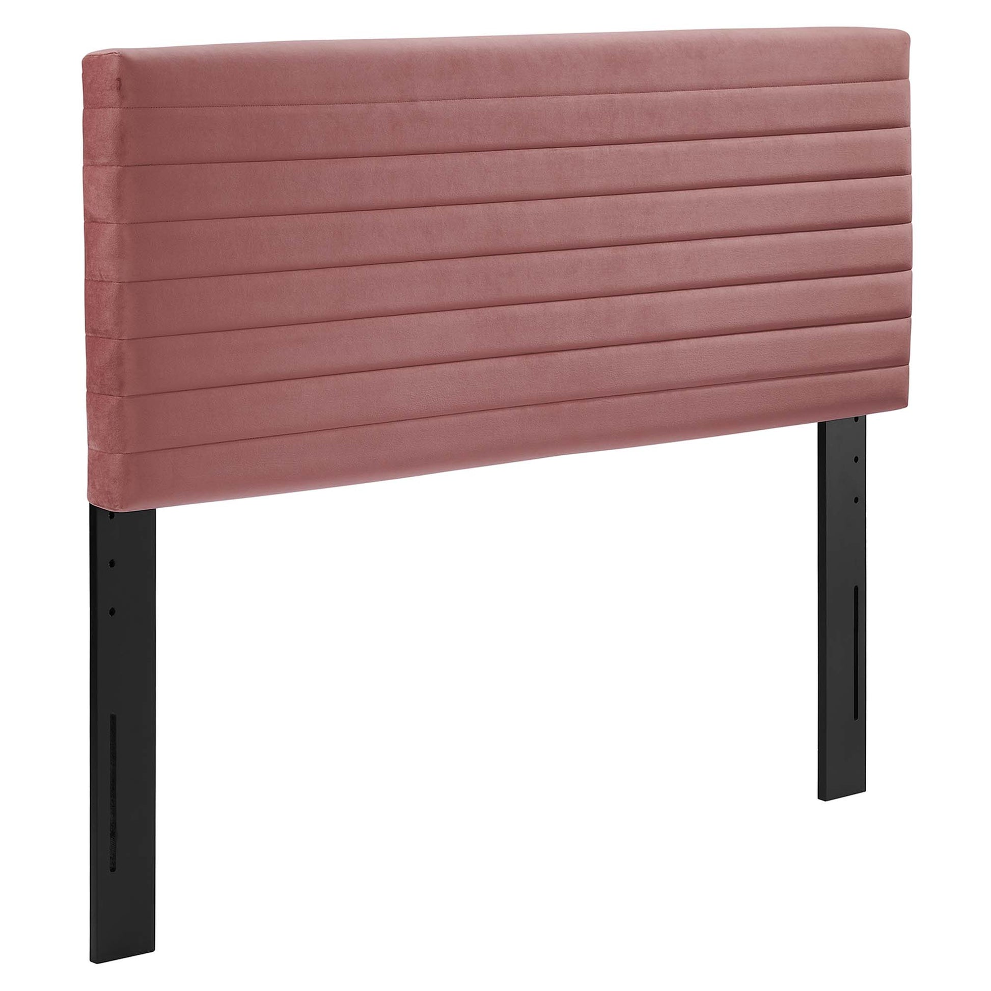 Tranquil Channel Tufted King/California King Headboard - Dusty Rose
