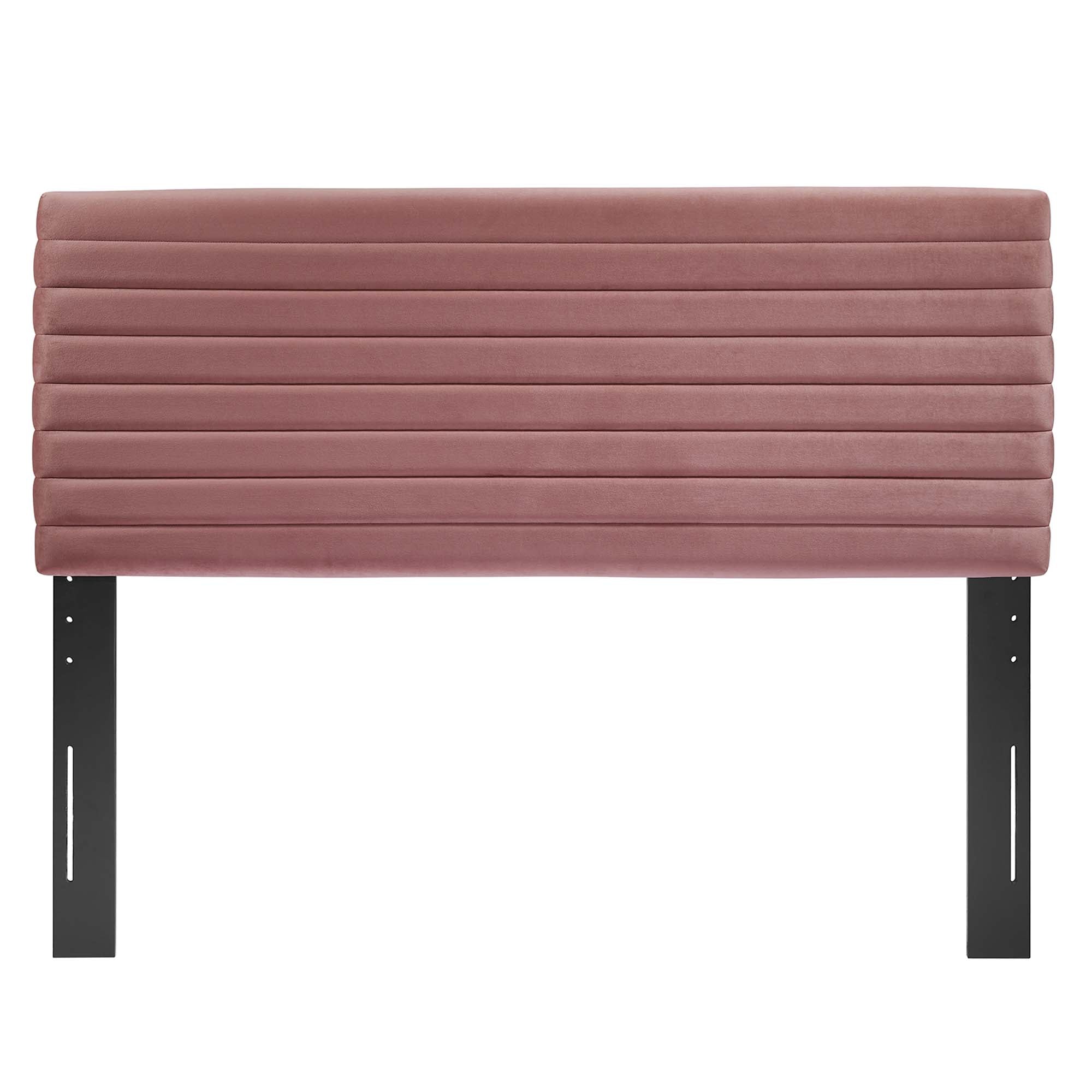 Tranquil Channel Tufted King/California King Headboard - White