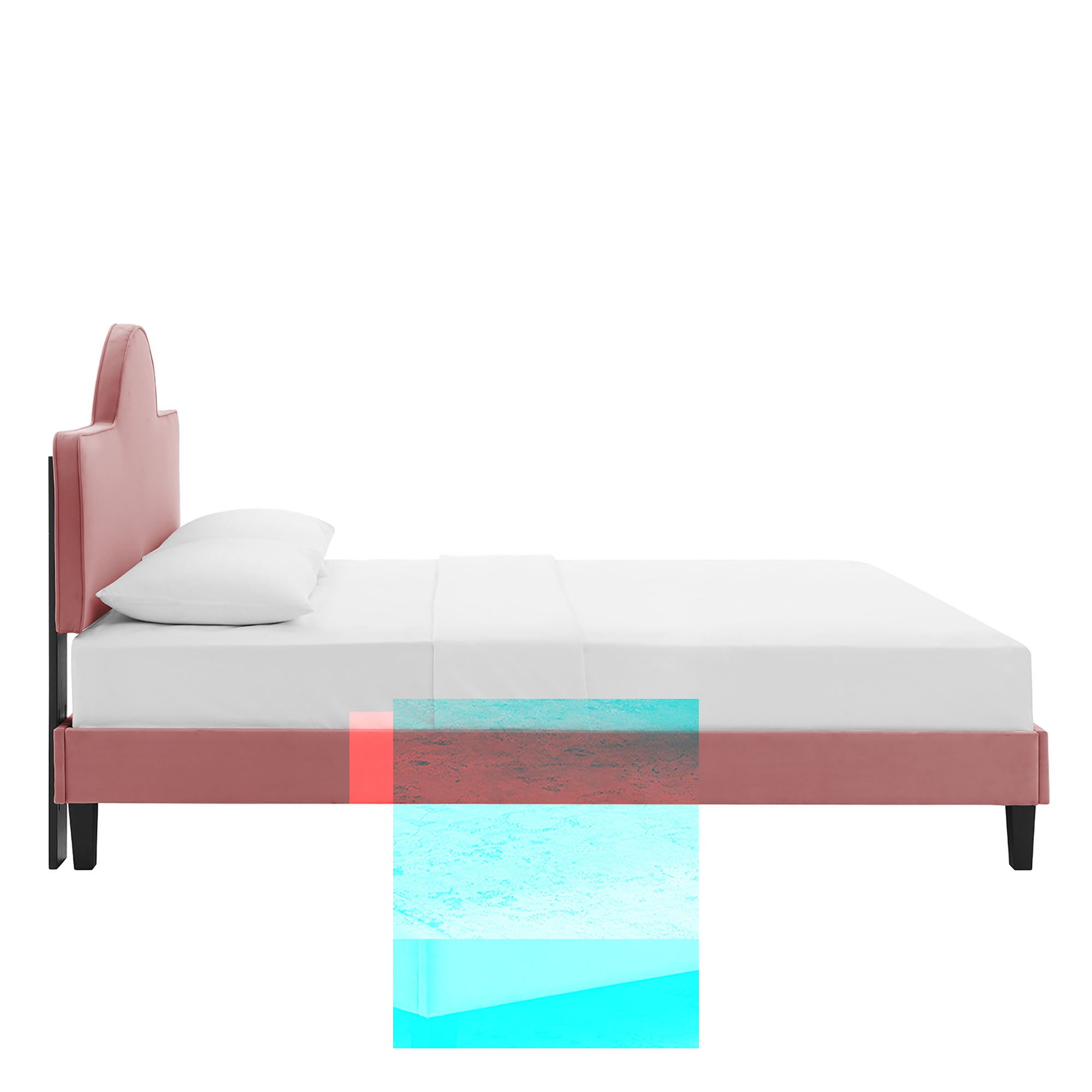 Soleil Performance Velvet Twin Bed