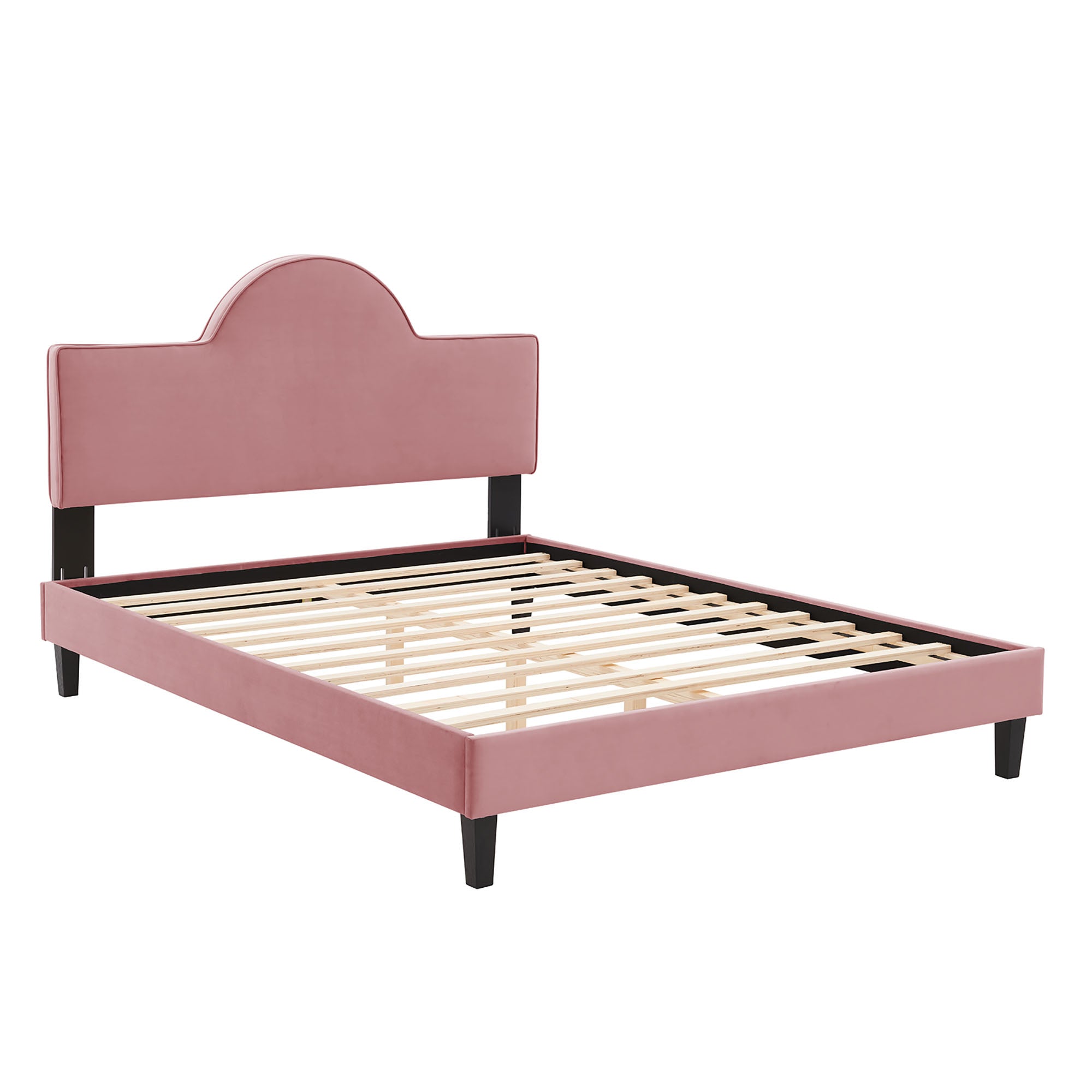 Soleil Performance Velvet King Bed - White