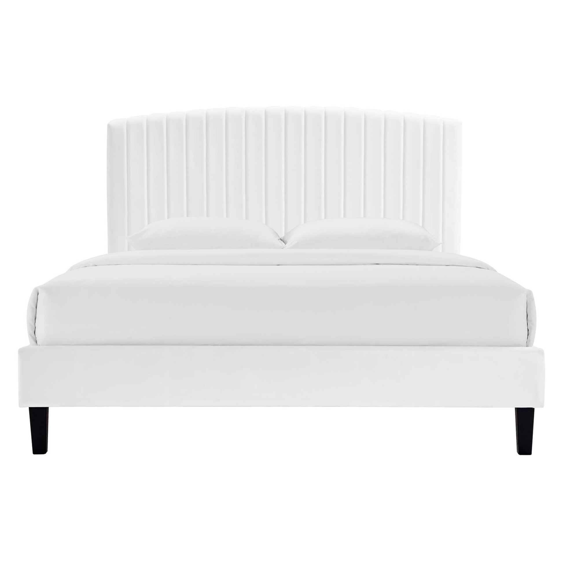Alessi Performance Velvet Twin Platform Bed