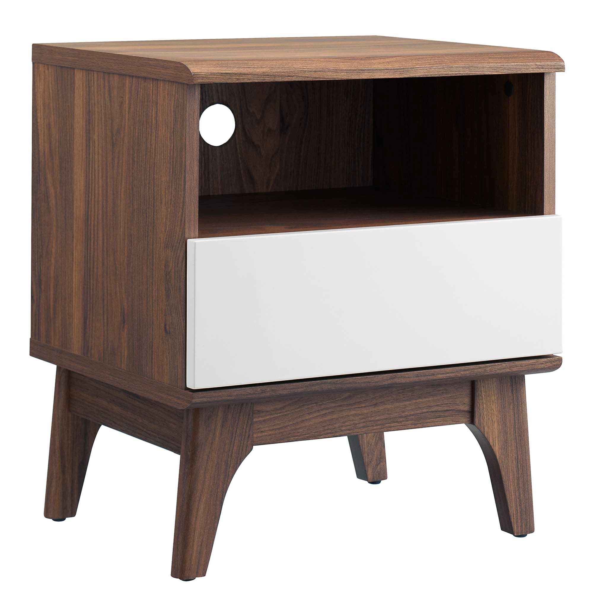 Envision Nightstand - Walnut White