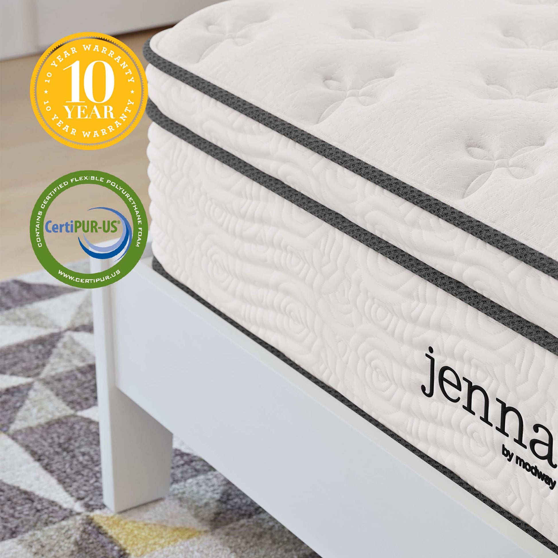 Jenna 12" Innerspring and Foam Full Mattress