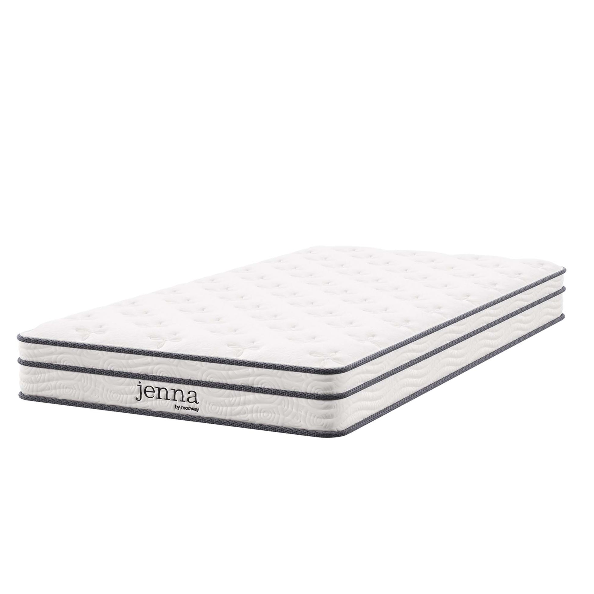 Jenna 6" Innerspring and Foam Twin Mattress - White