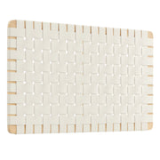 Sparta Weave Wall-Mount Vegan Leather Headboard - Natural Beige