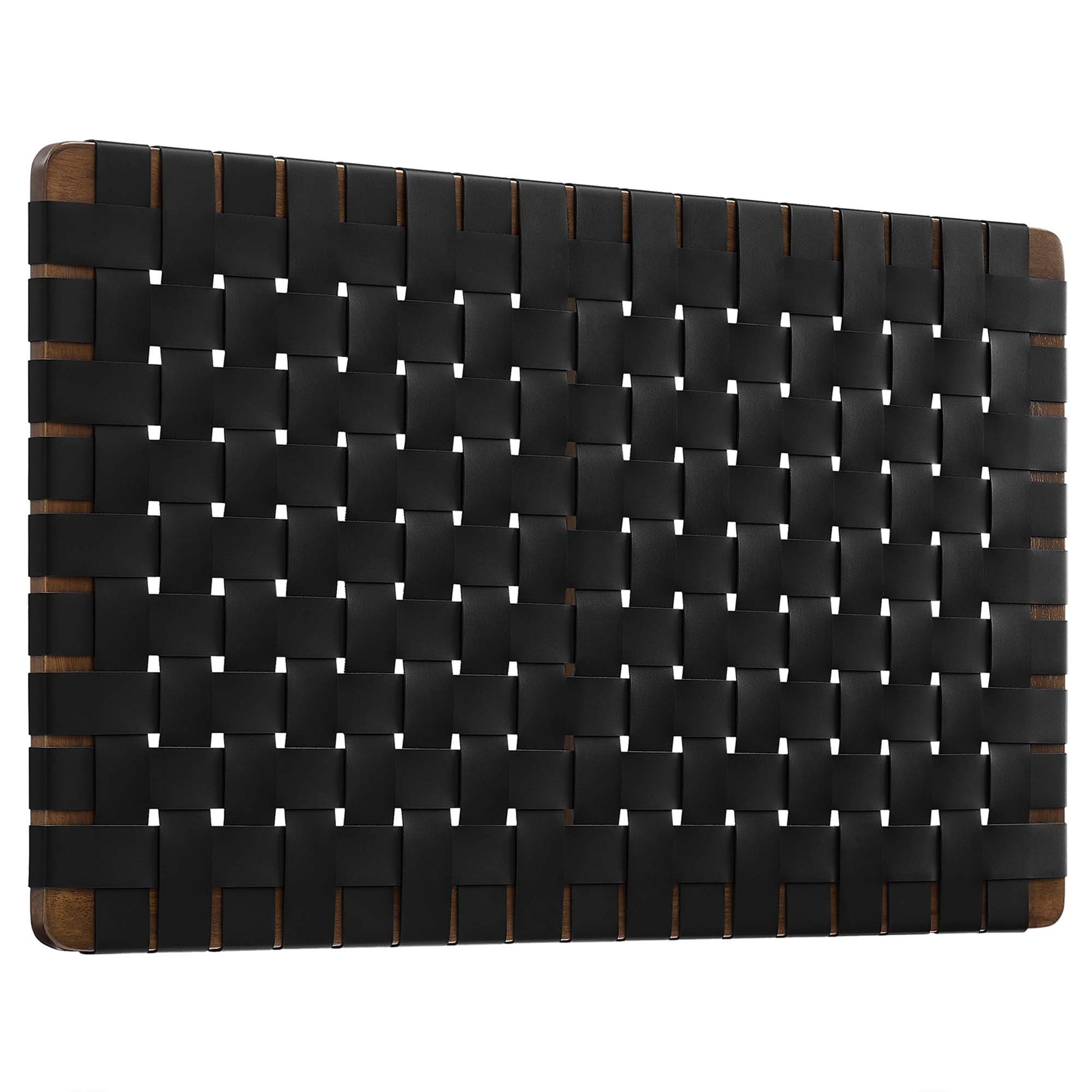 Sparta Weave Wall-Mount Vegan Leather Headboard