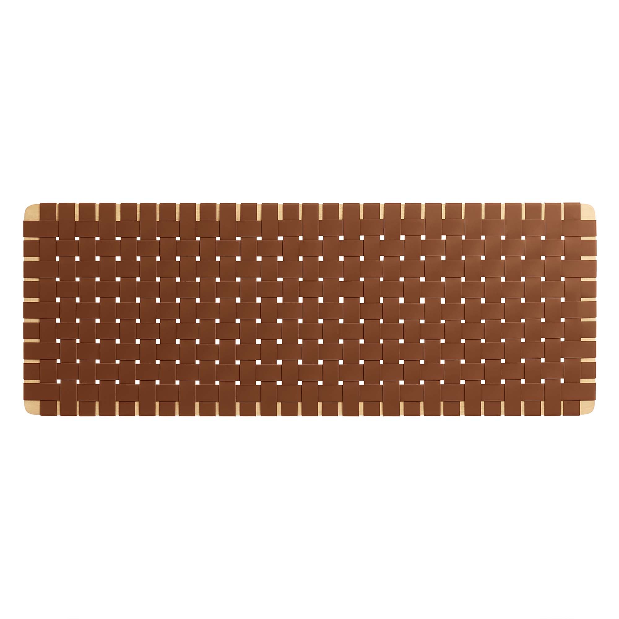 Sparta Weave Wall-Mount Vegan Leather Queen Headboard