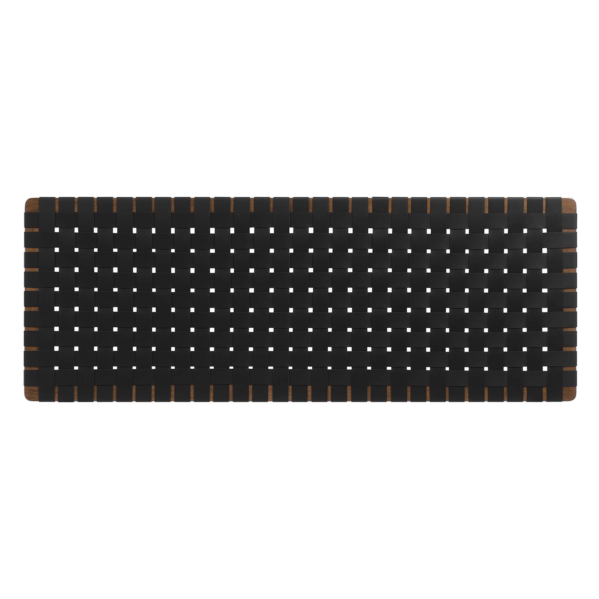 Sparta Weave Wall-Mount Vegan Leather Queen Headboard