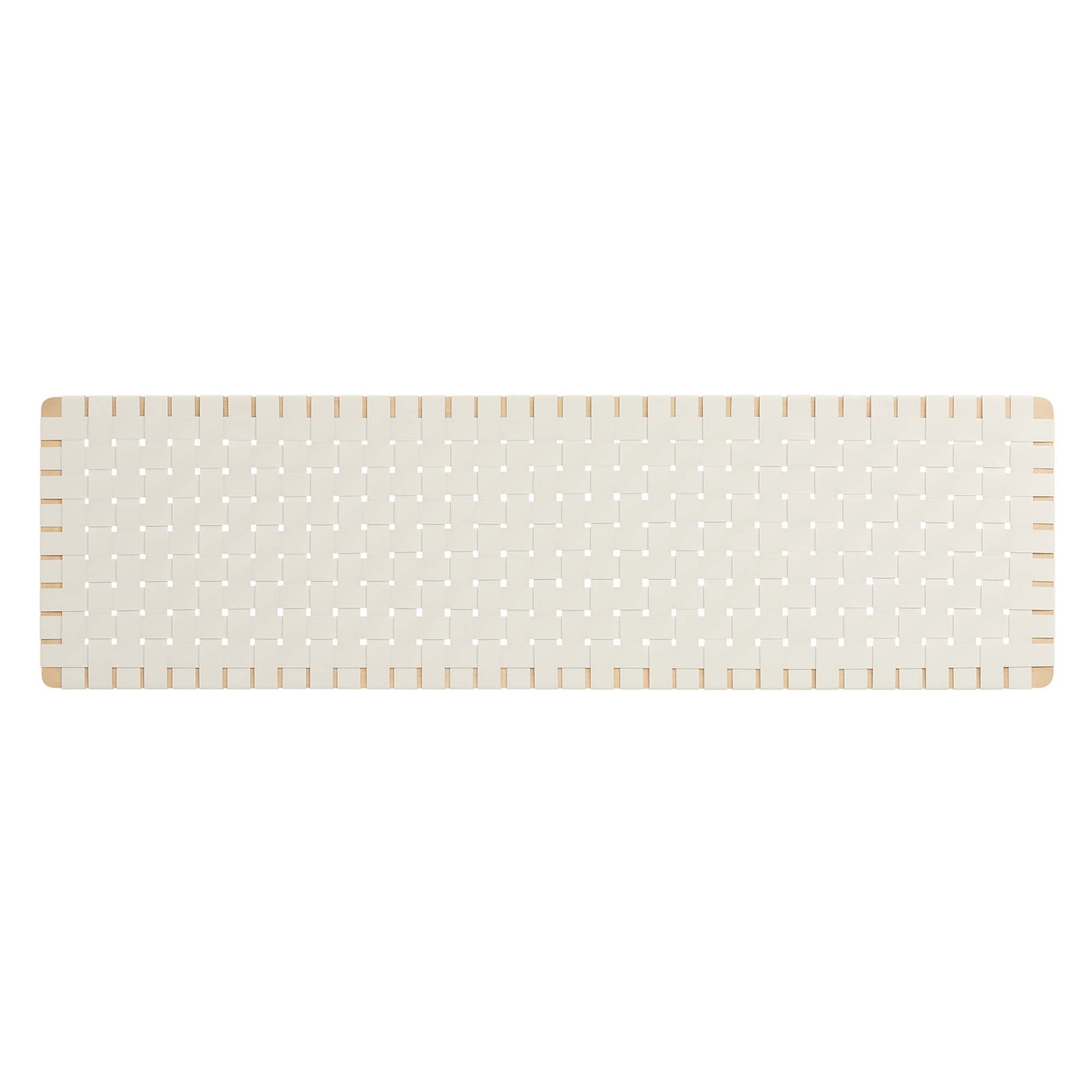 Sparta Weave Wall-Mount Vegan Leather King Headboard - Walnut Brown