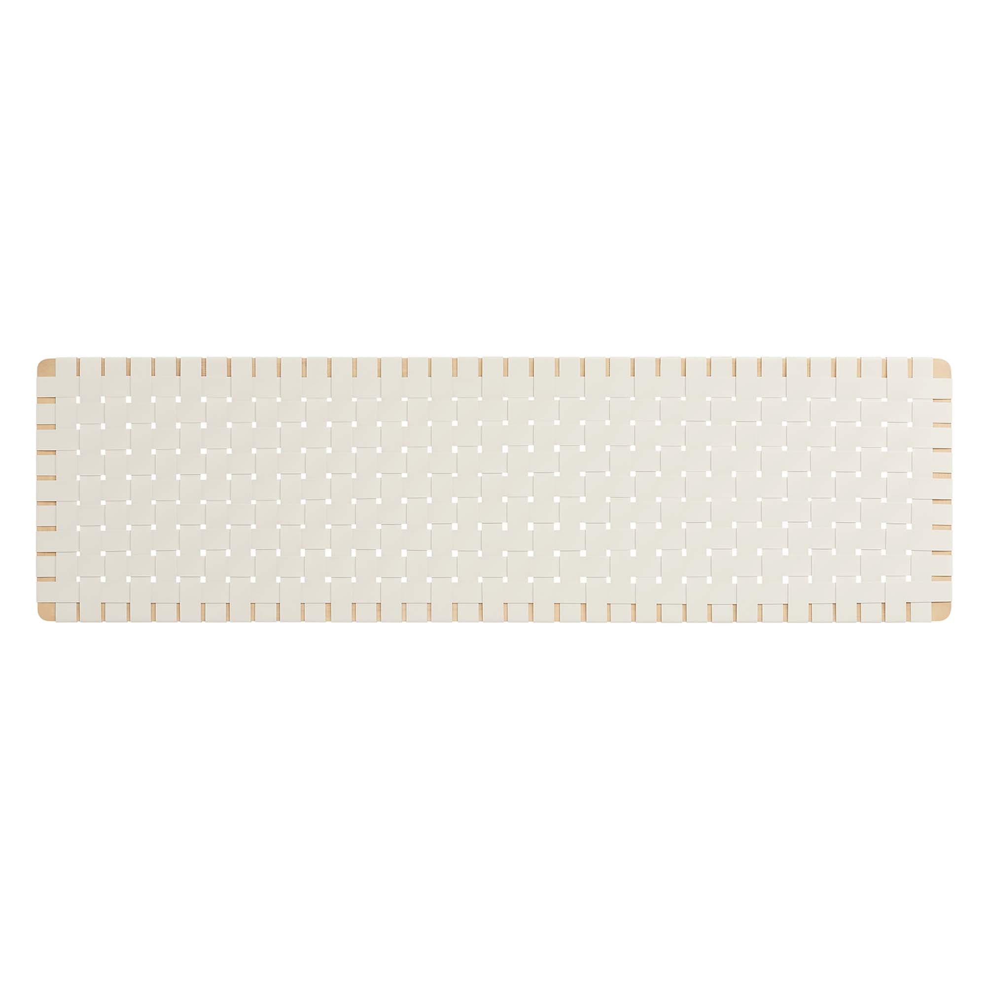 Sparta Weave Wall-Mount Vegan Leather King Headboard - Walnut Brown