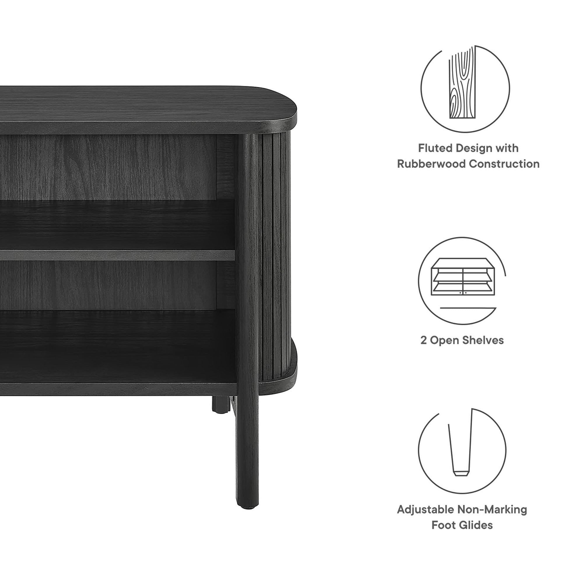 Cadence Open Nightstand - Oak