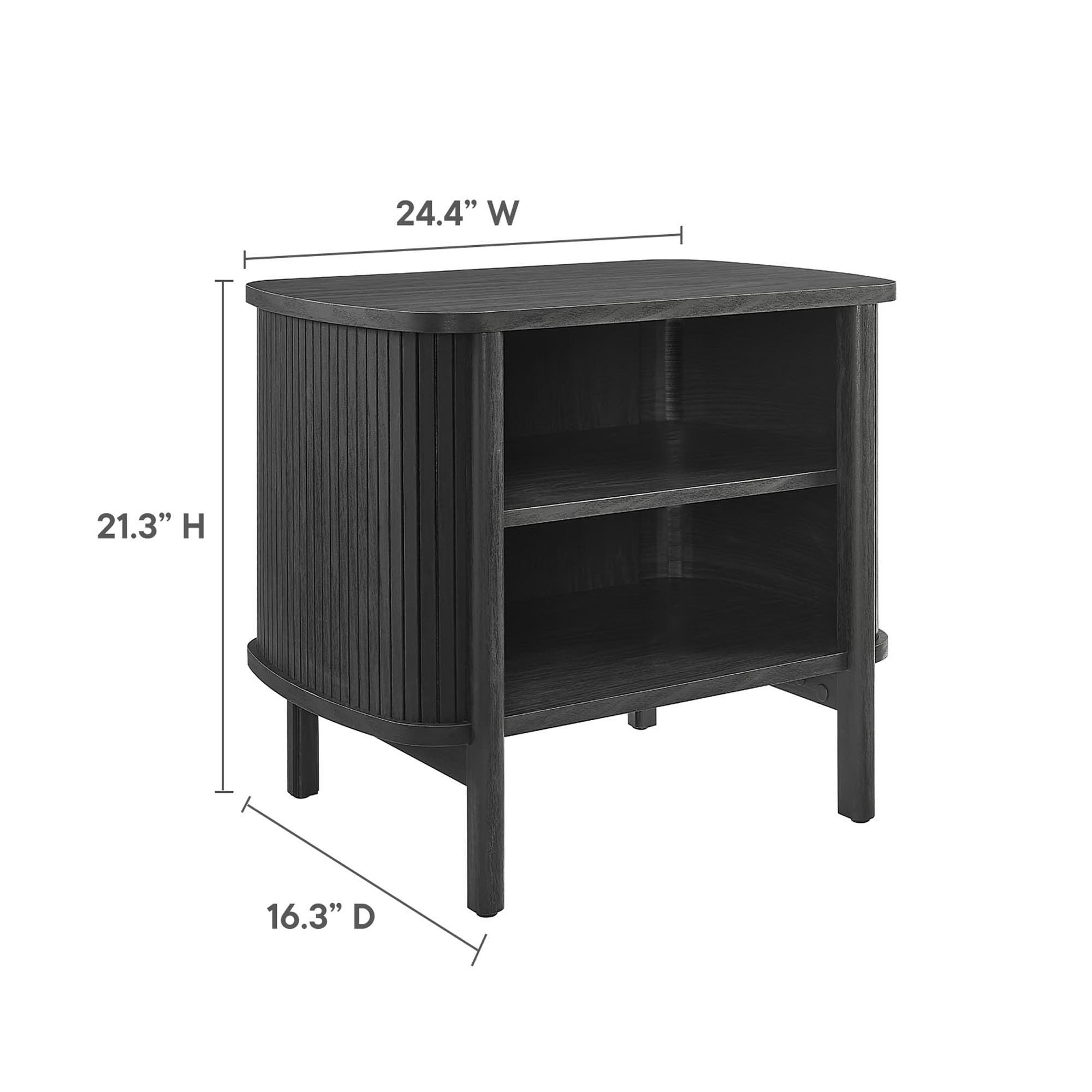 Cadence Open Nightstand - Walnut