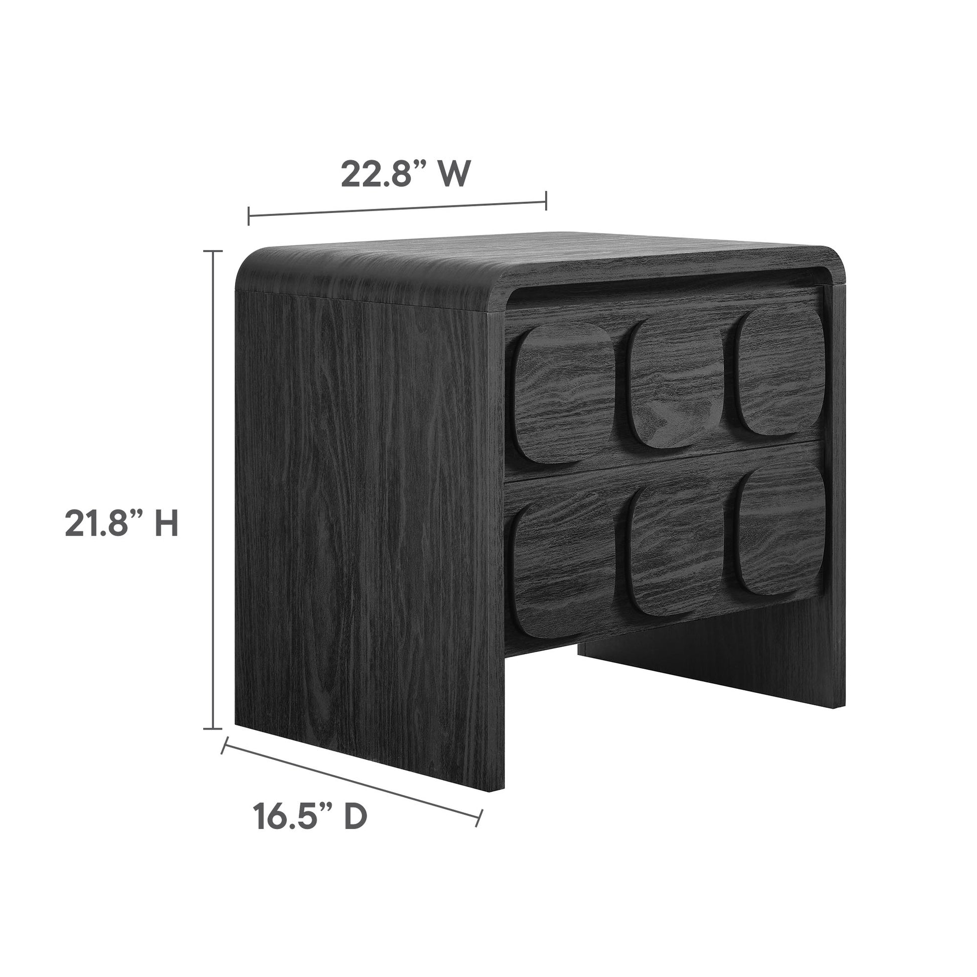 Toscana 2-Drawer Nightstand - Travertine