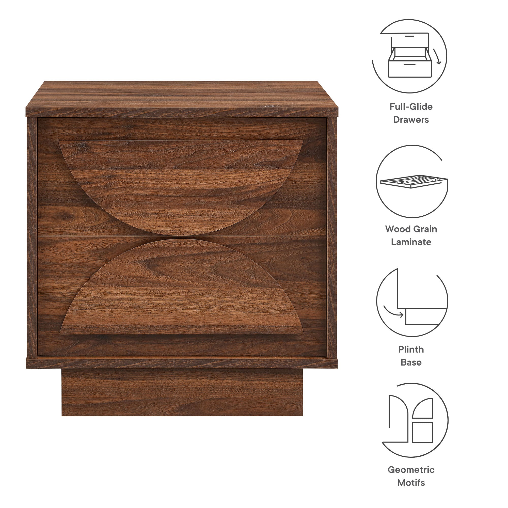 Bulwark 2-Drawer Nightstand