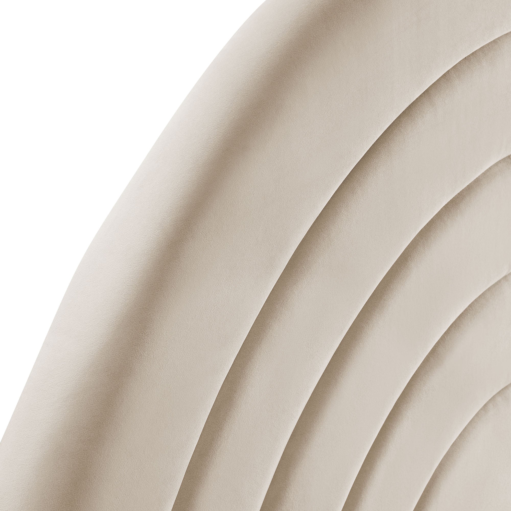 Solana Arched Performance Velvet Headboard - Rust