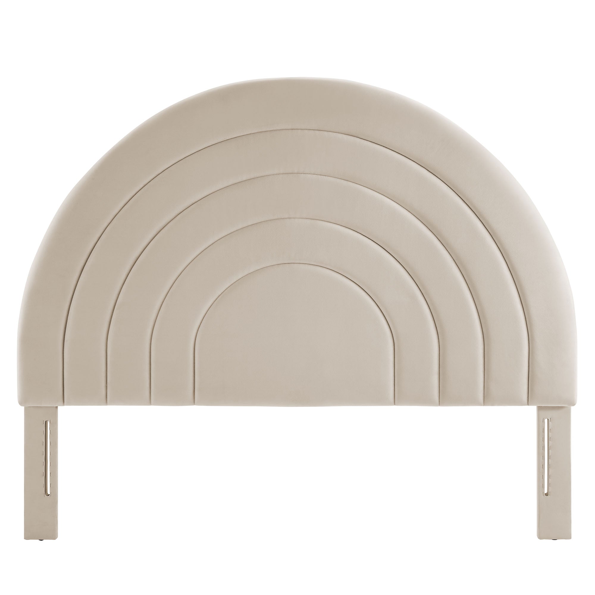 Solana Arched Performance Velvet King Headboard - Mulberry