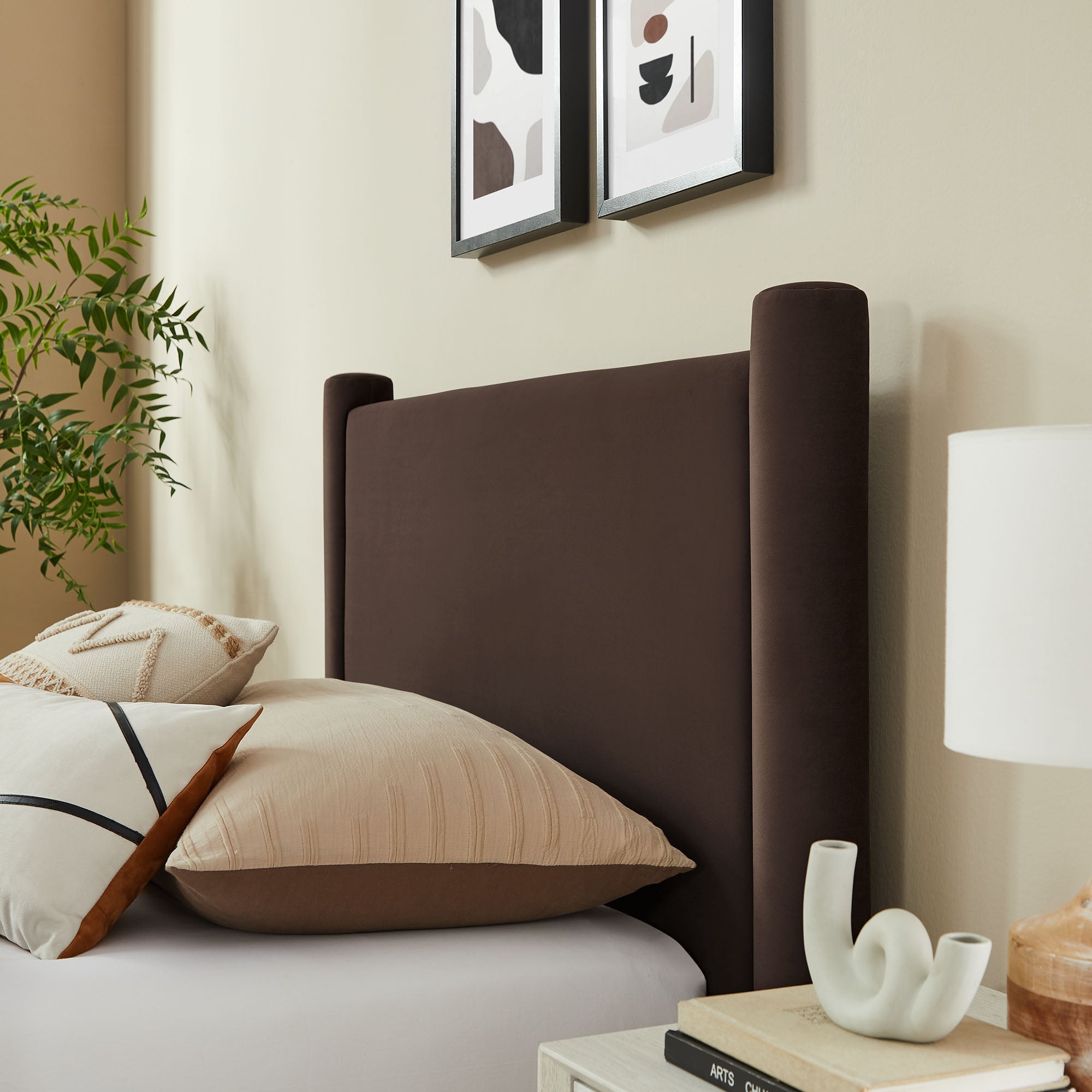 Rael Performance Velvet Platform Bed