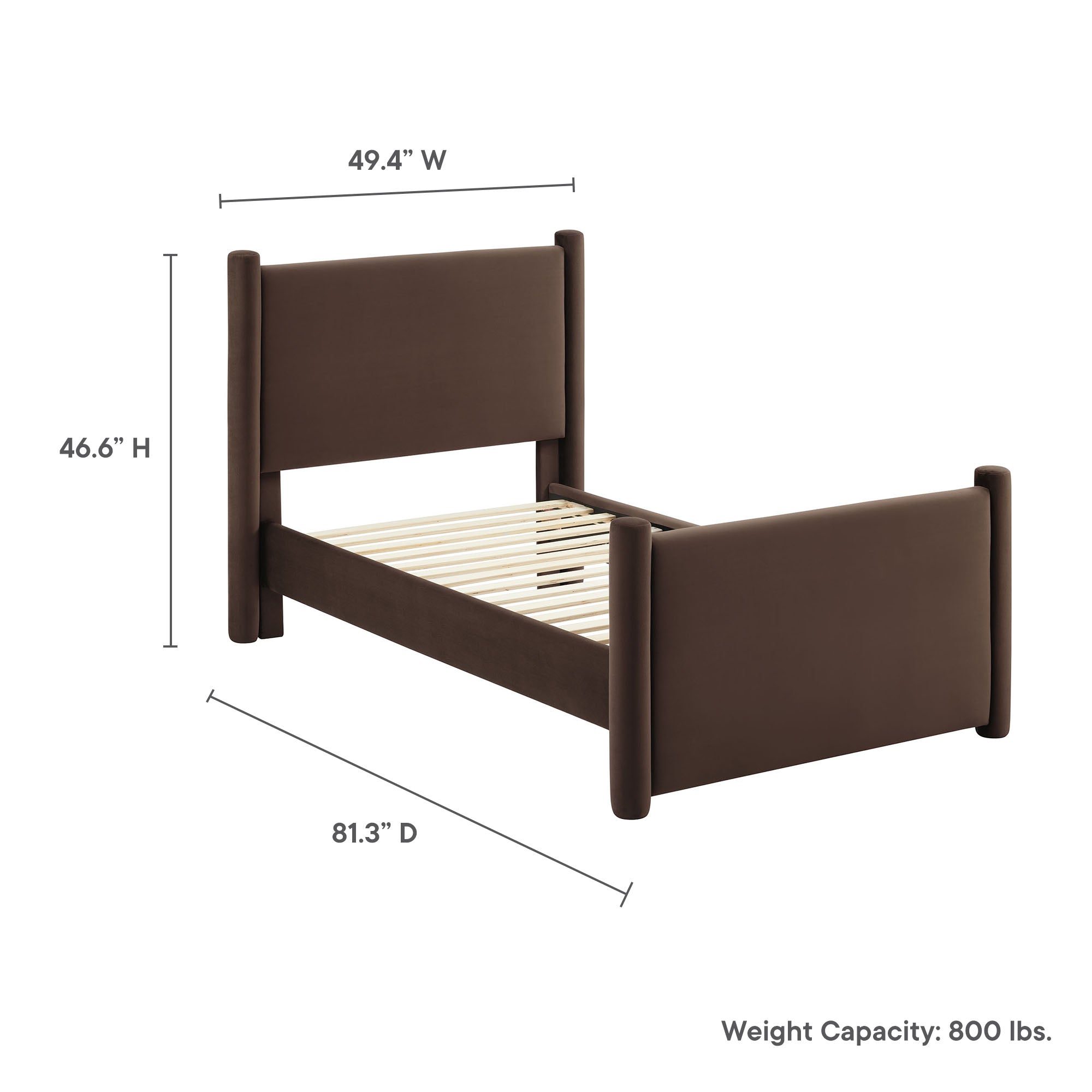 Rael Performance Velvet Platform Bed