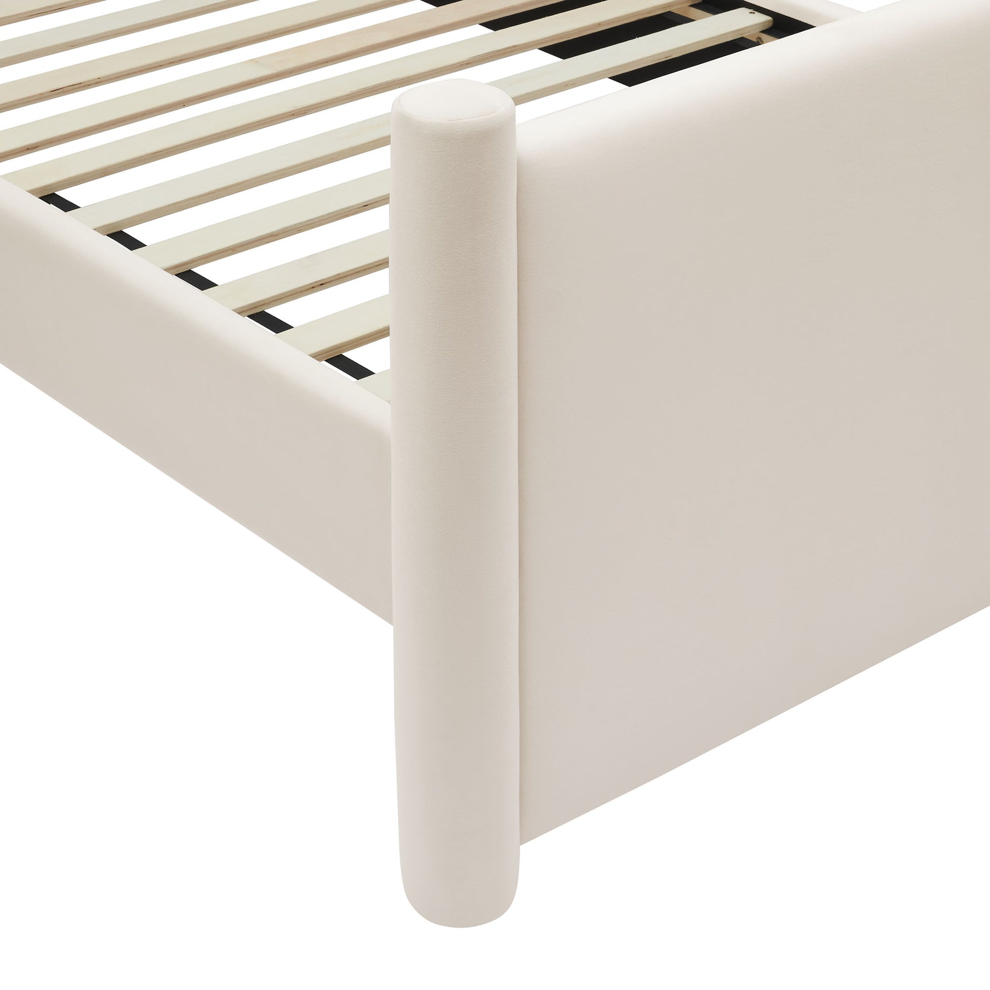 Rael Performance Velvet Full Platform Bed