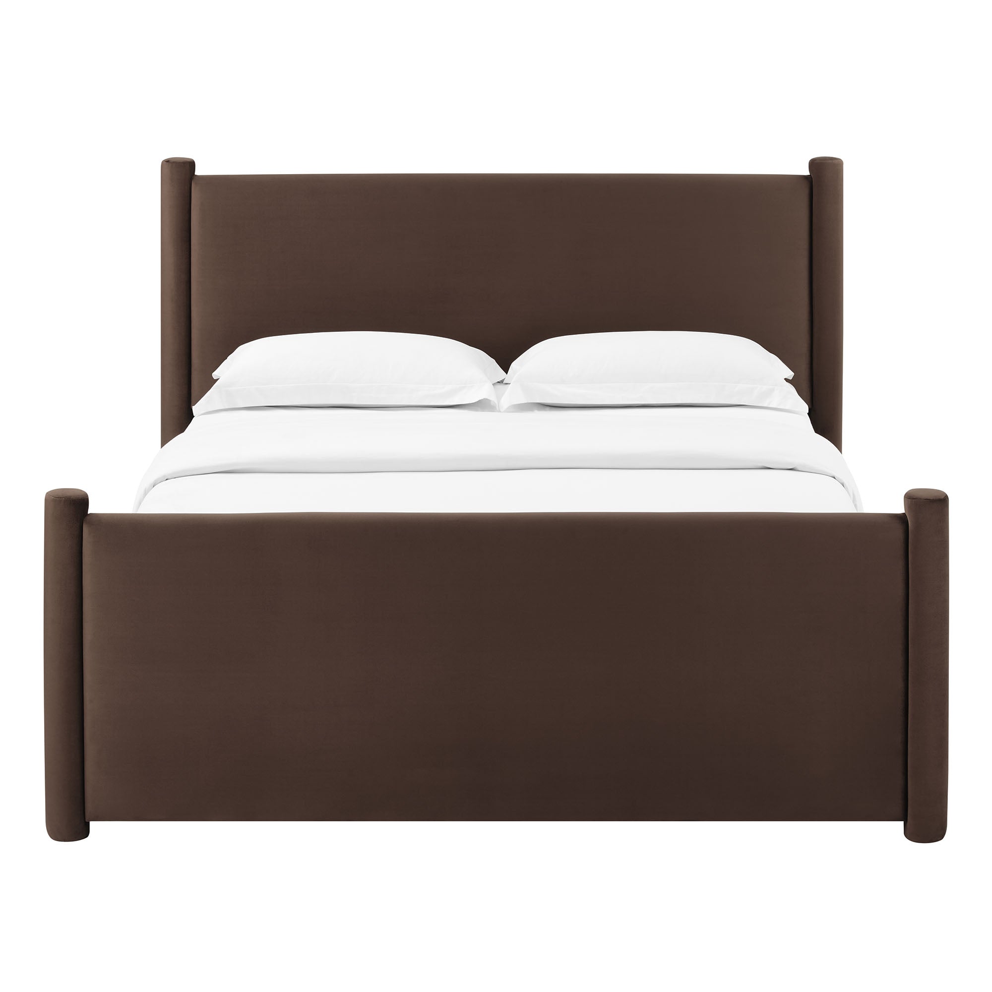 Rael Performance Velvet Full Platform Bed