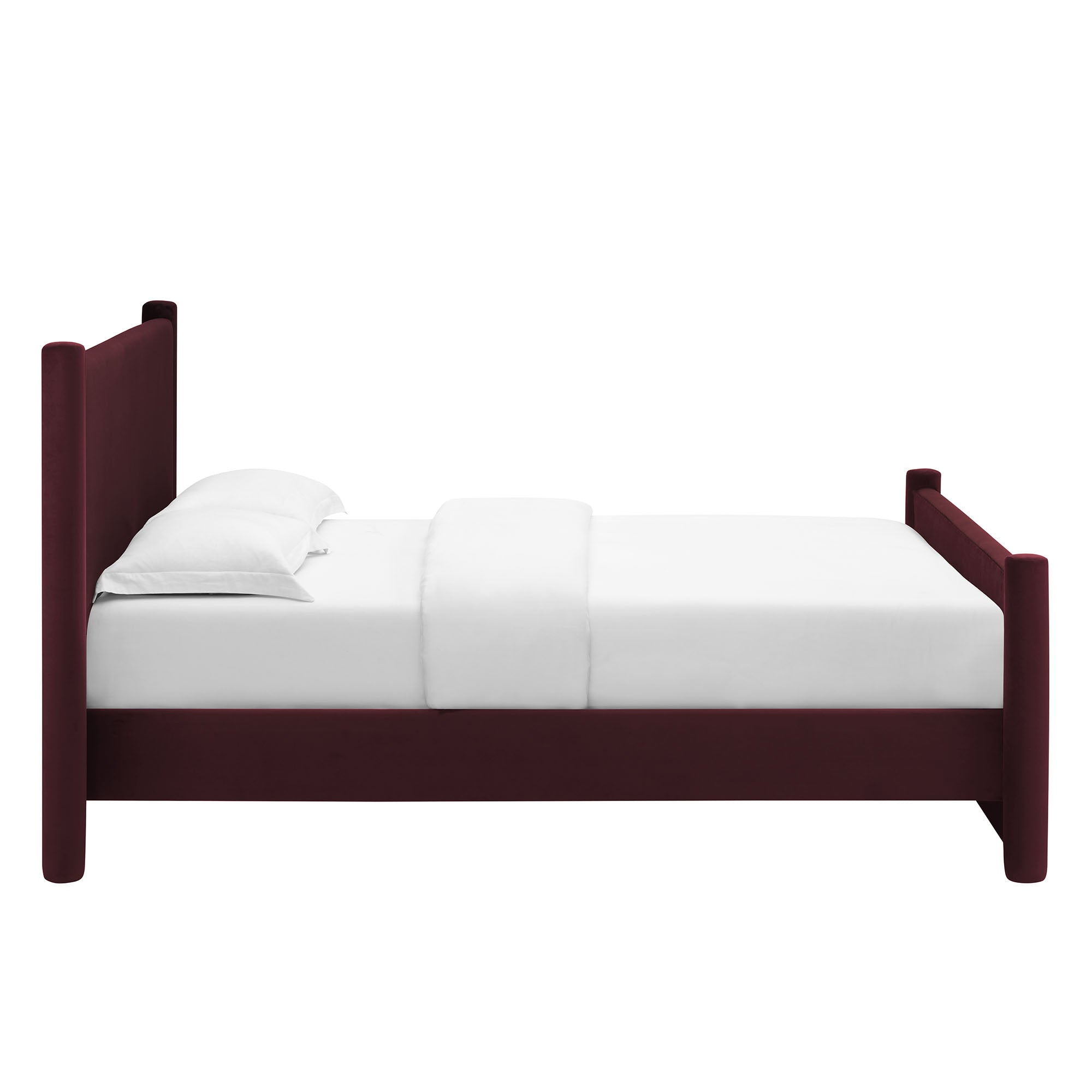 Rael Performance Velvet Full Platform Bed