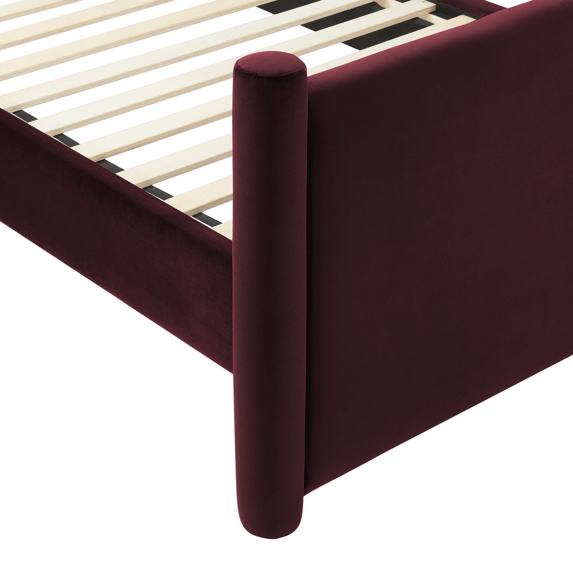 Rael Performance Velvet Full Platform Bed