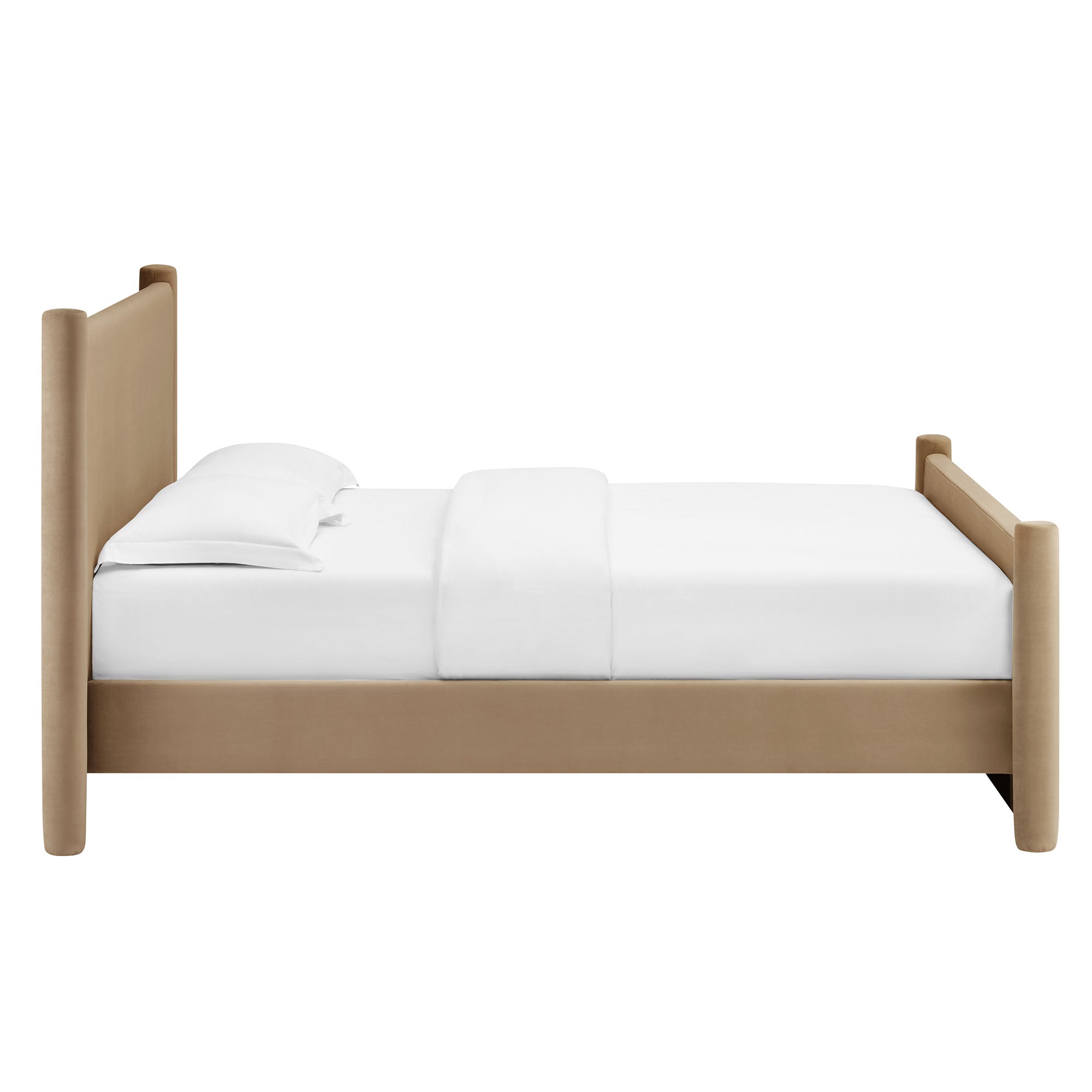 Rael Performance Velvet Full Platform Bed