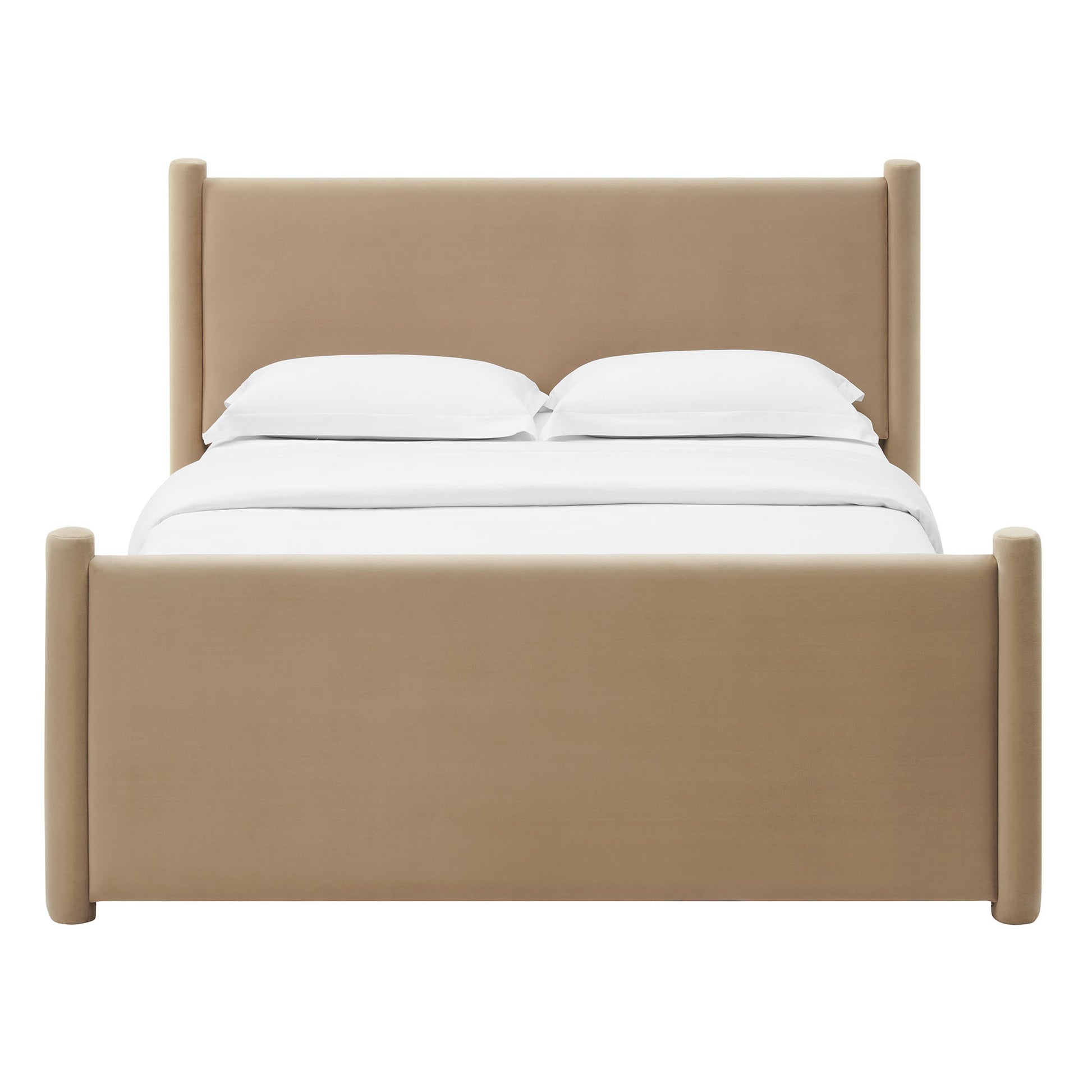 Rael Performance Velvet Full Platform Bed