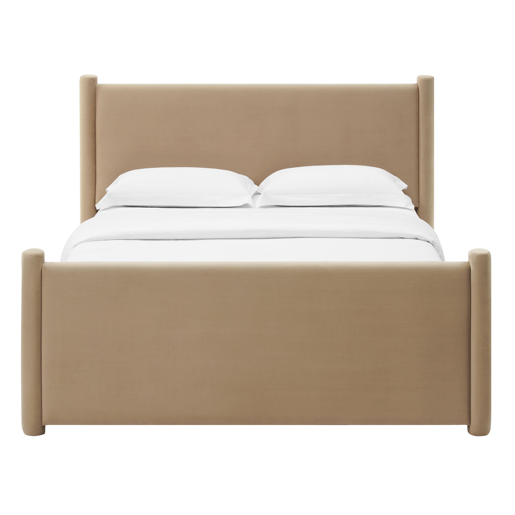 Rael Performance Velvet Full Platform Bed