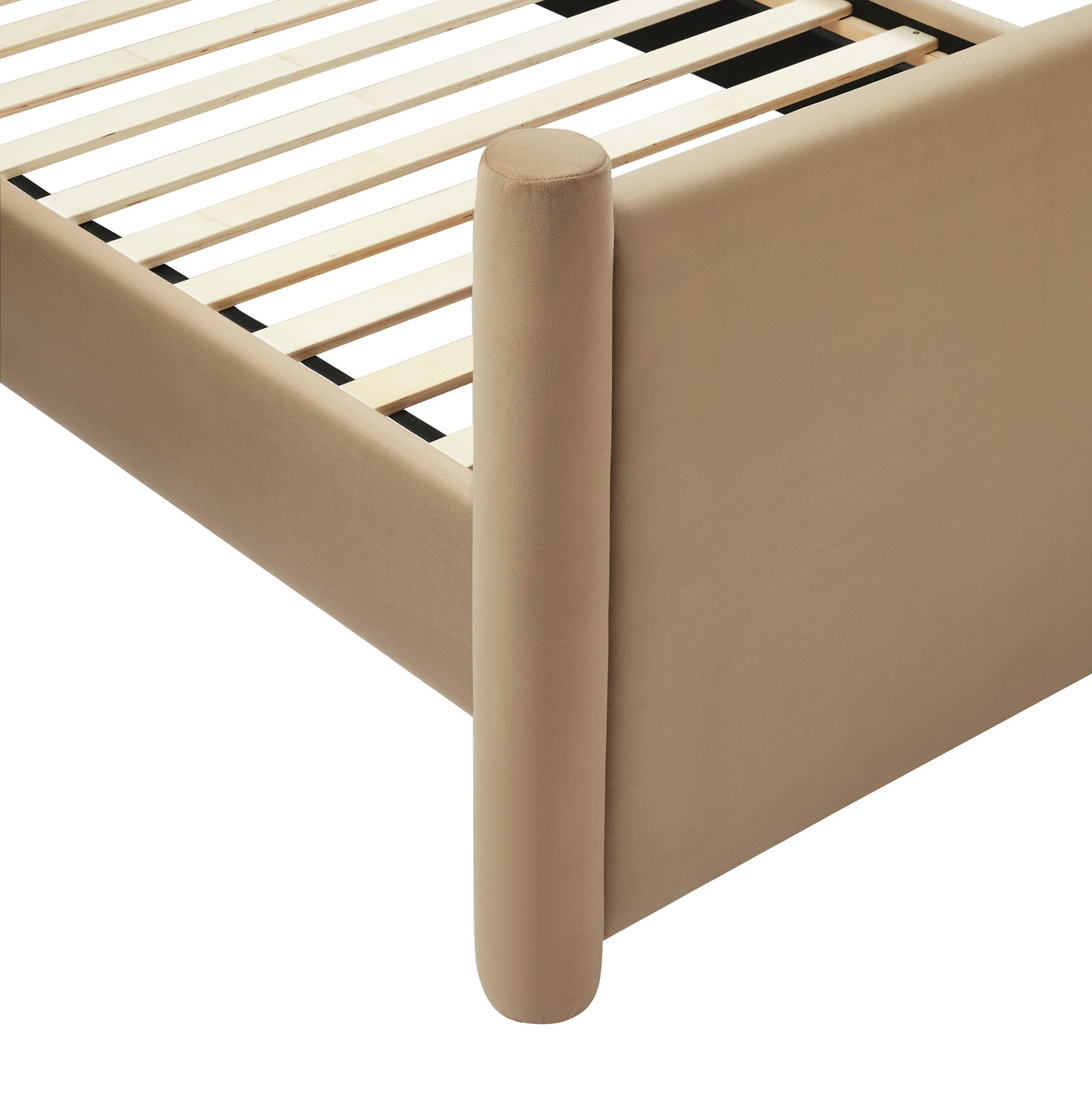 Rael Performance Velvet Full Platform Bed