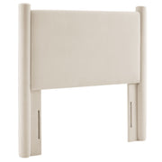 Rael Performance Velvet Headboard - Alabaster