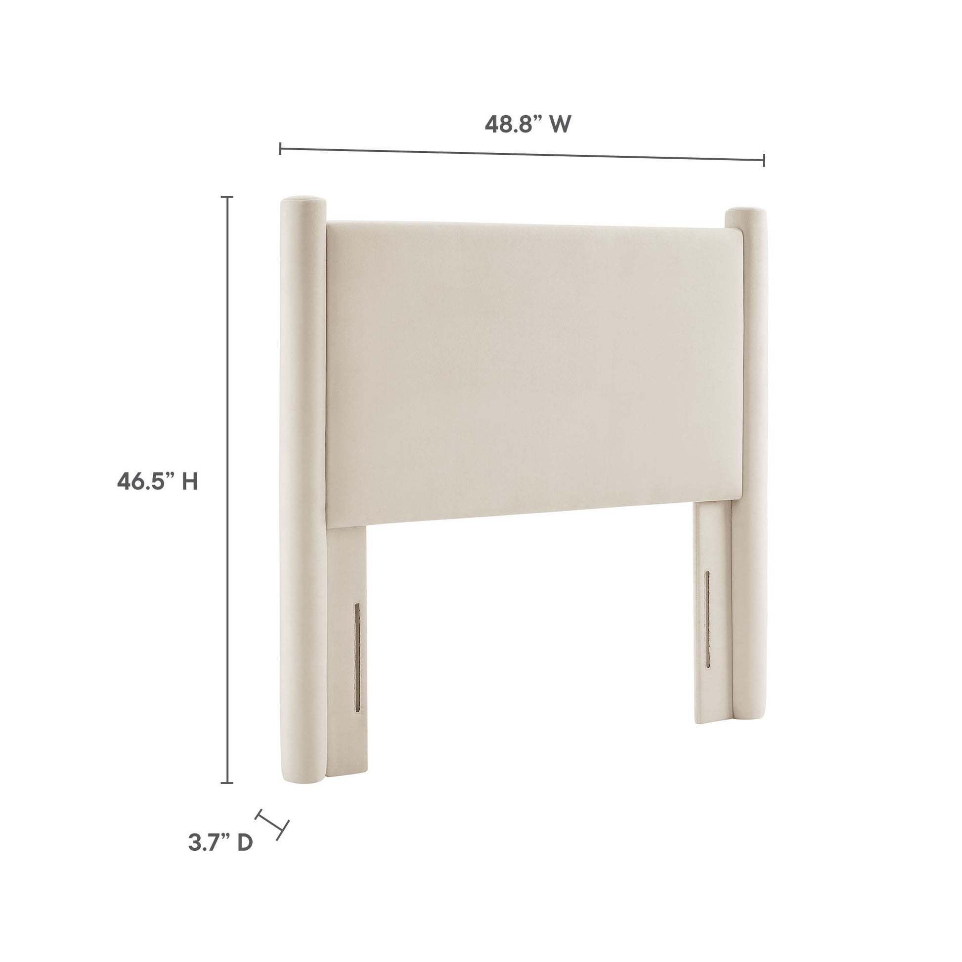 Rael Performance Velvet Headboard - Mulberry