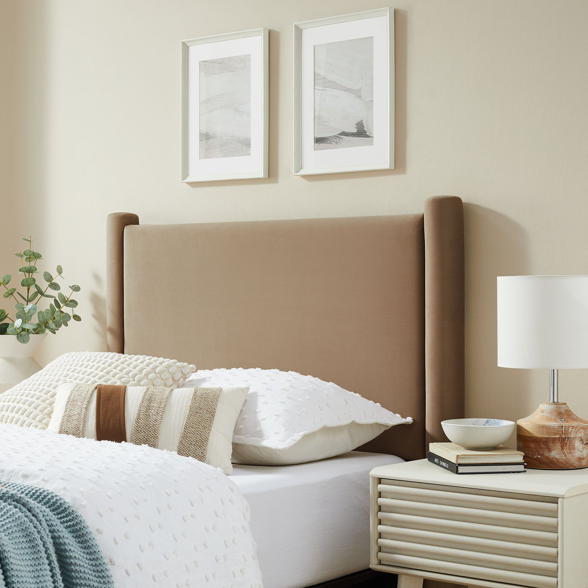 Rael Performance Velvet Headboard