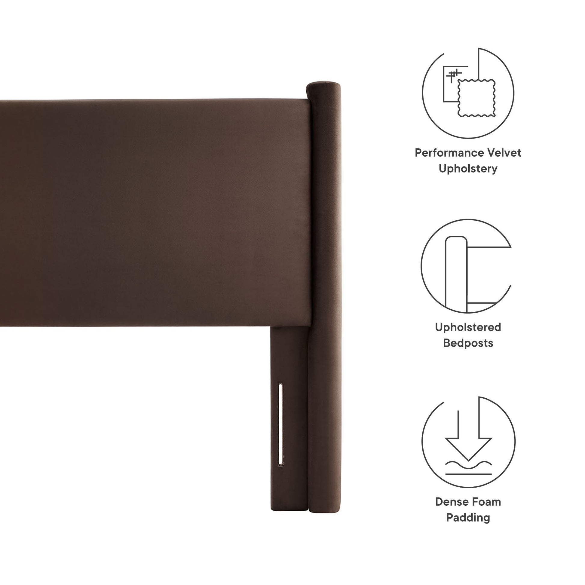 Rael Performance Velvet Full Headboard