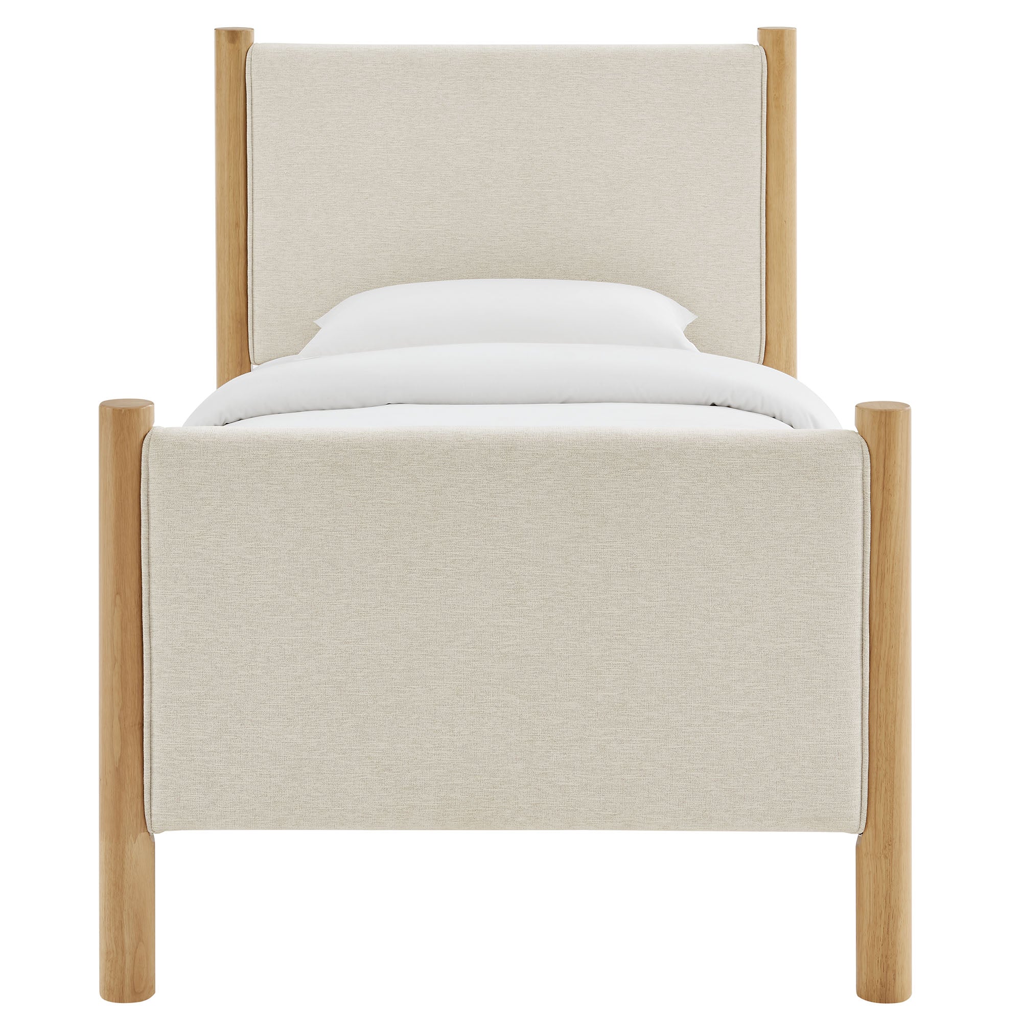 Maven Twin Size Fabric Upholstered Platform Bed