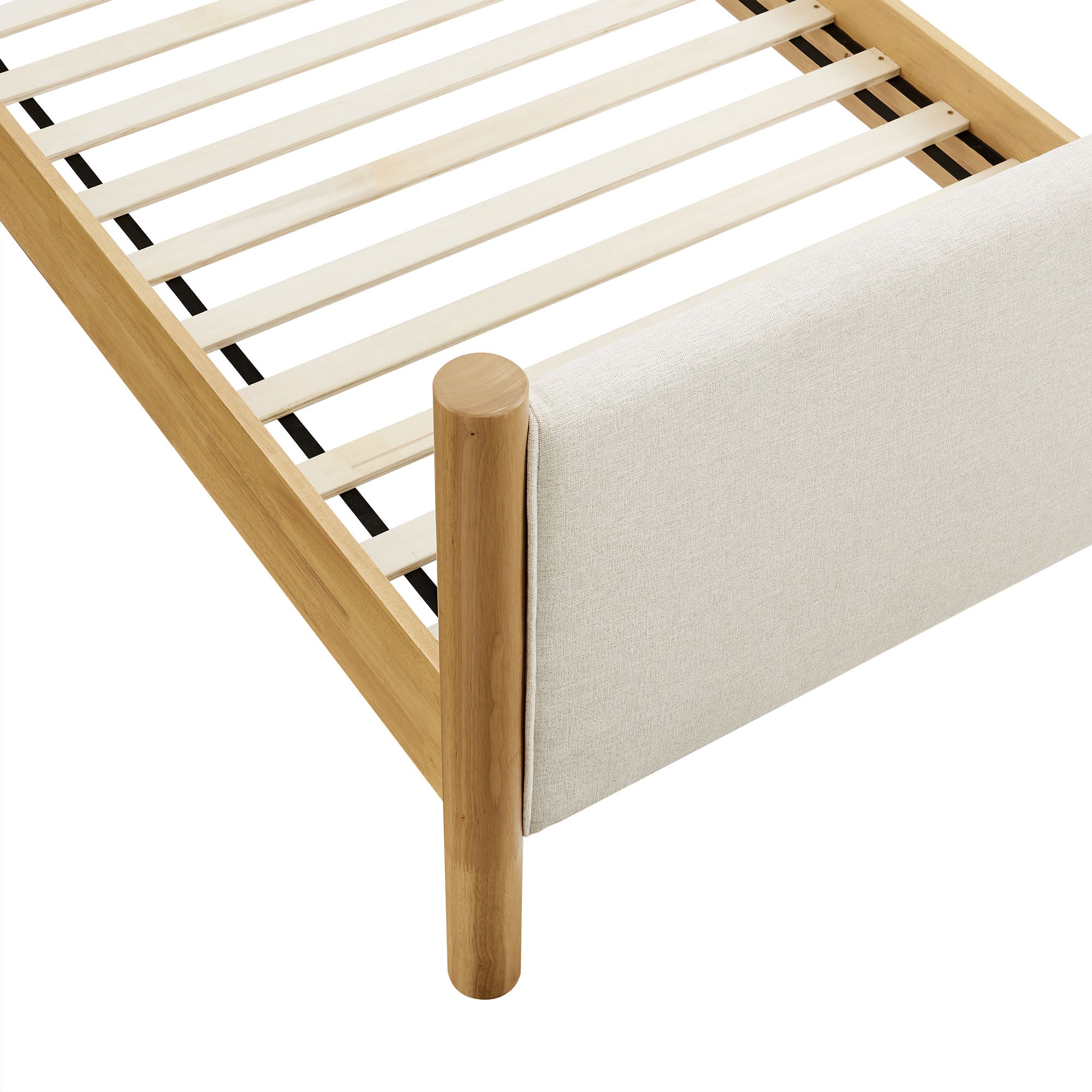Maven Twin Size Fabric Upholstered Platform Bed