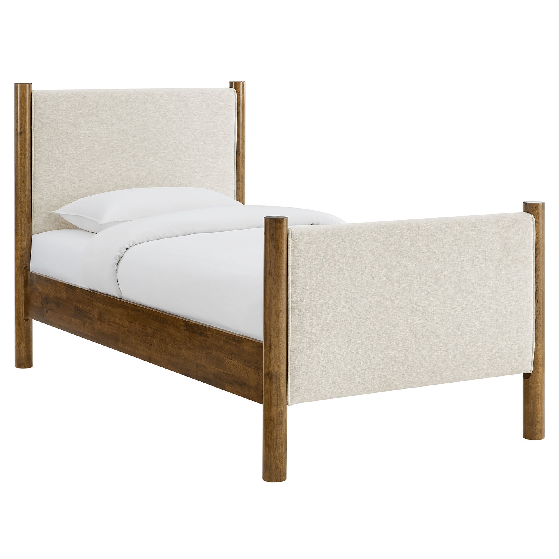Maven Twin Size Fabric Upholstered Platform Bed