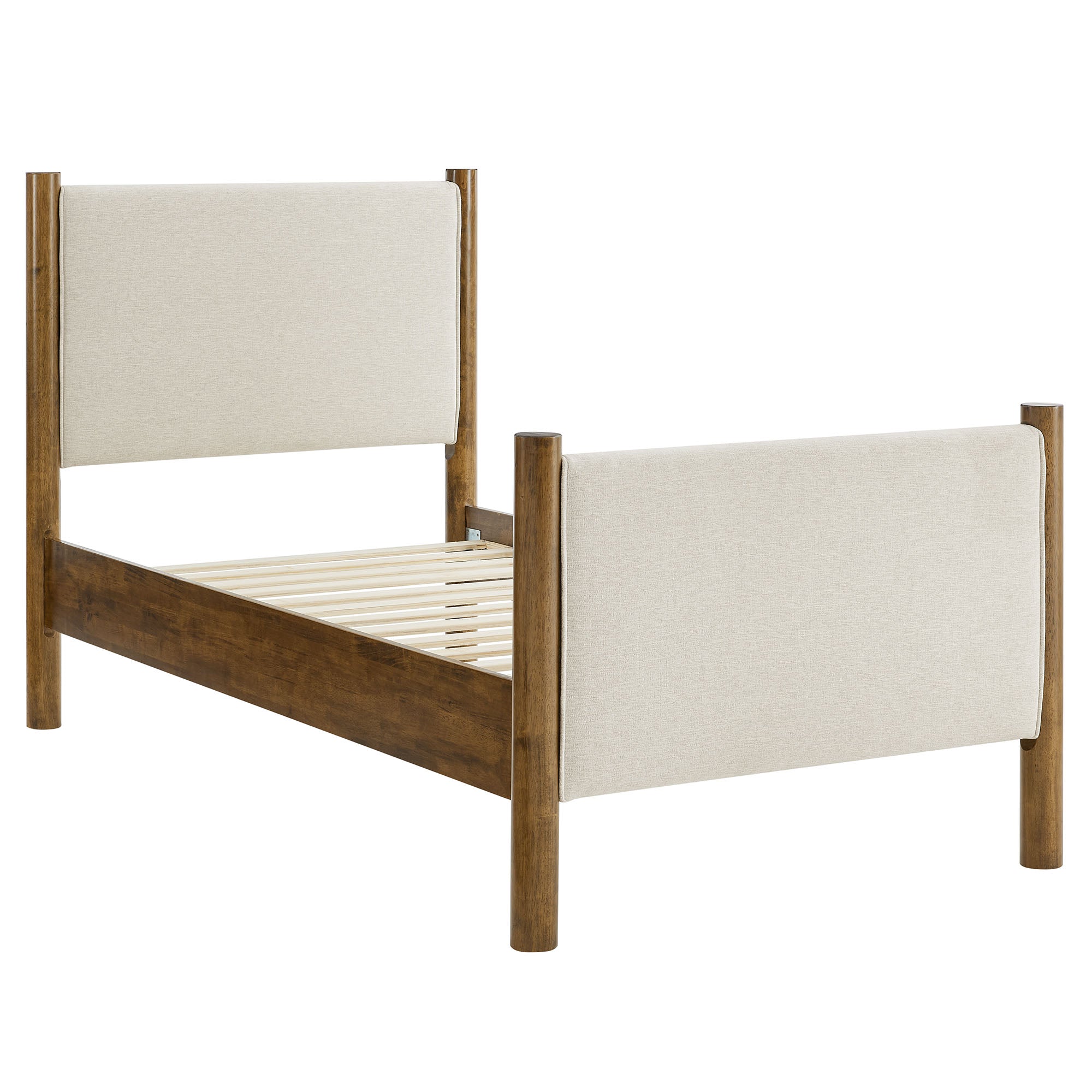 Maven Twin Size Fabric Upholstered Platform Bed
