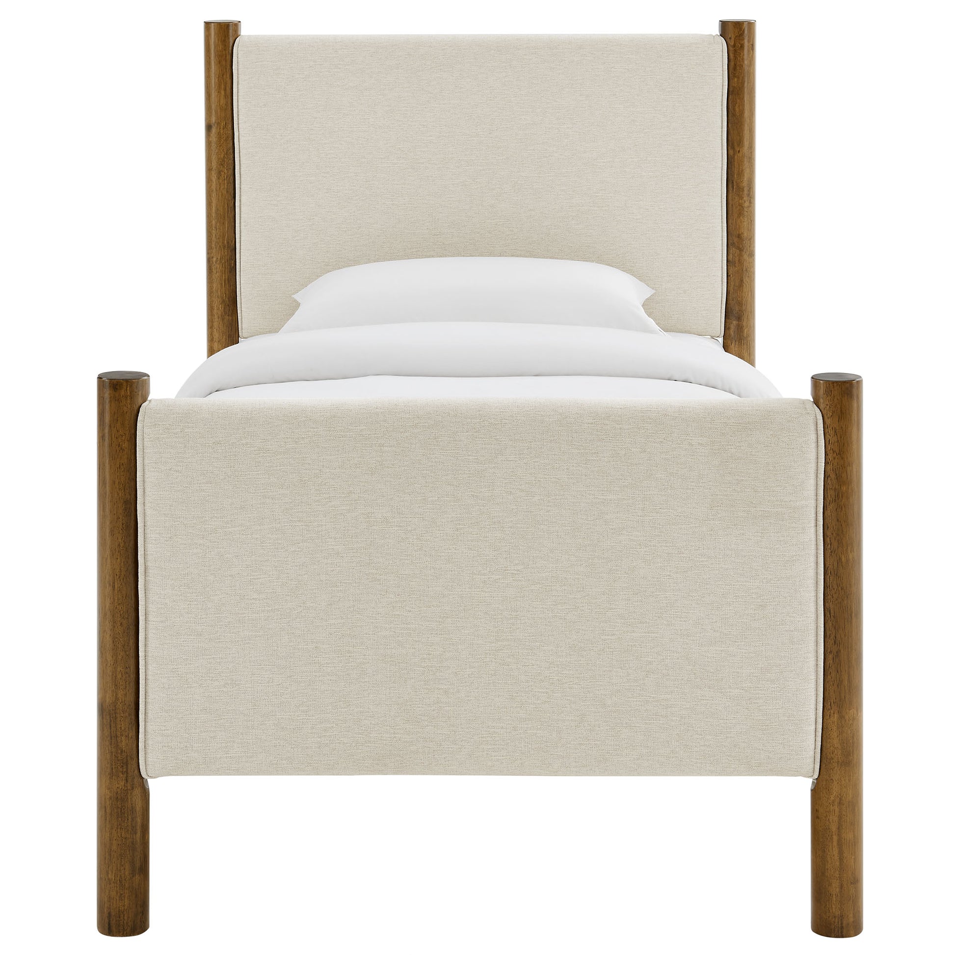 Maven Twin Size Fabric Upholstered Platform Bed