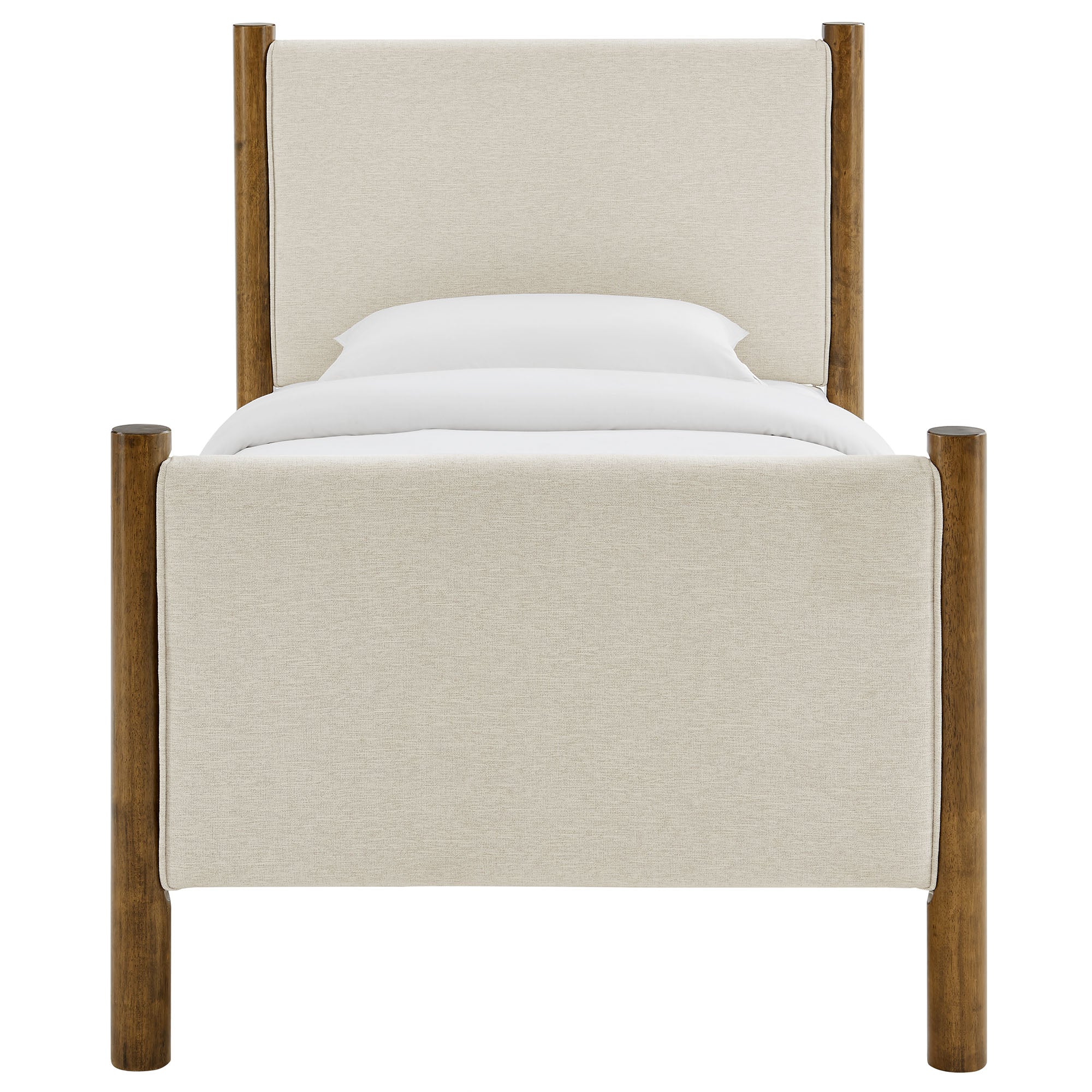 Maven Twin Size Fabric Upholstered Platform Bed