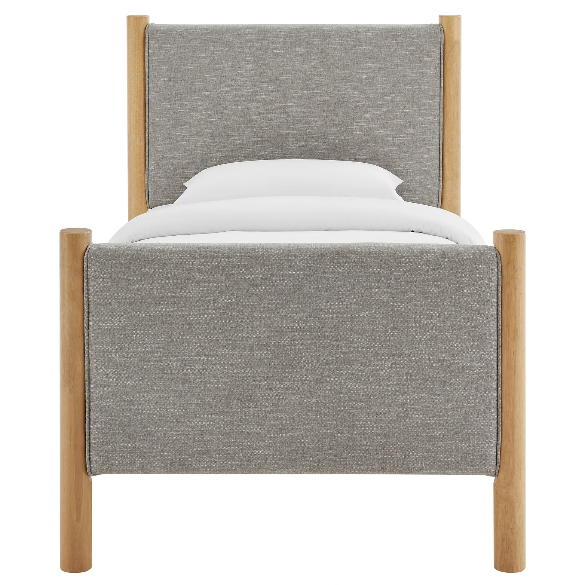 Maven Twin Size Fabric Upholstered Platform Bed