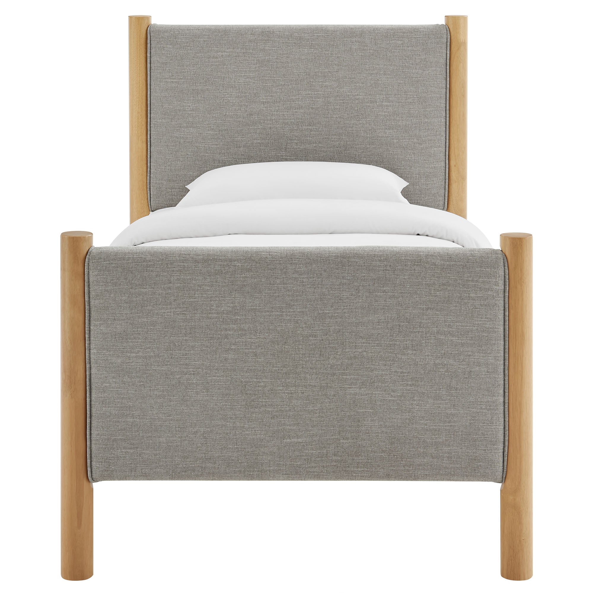 Maven Twin Size Fabric Upholstered Platform Bed