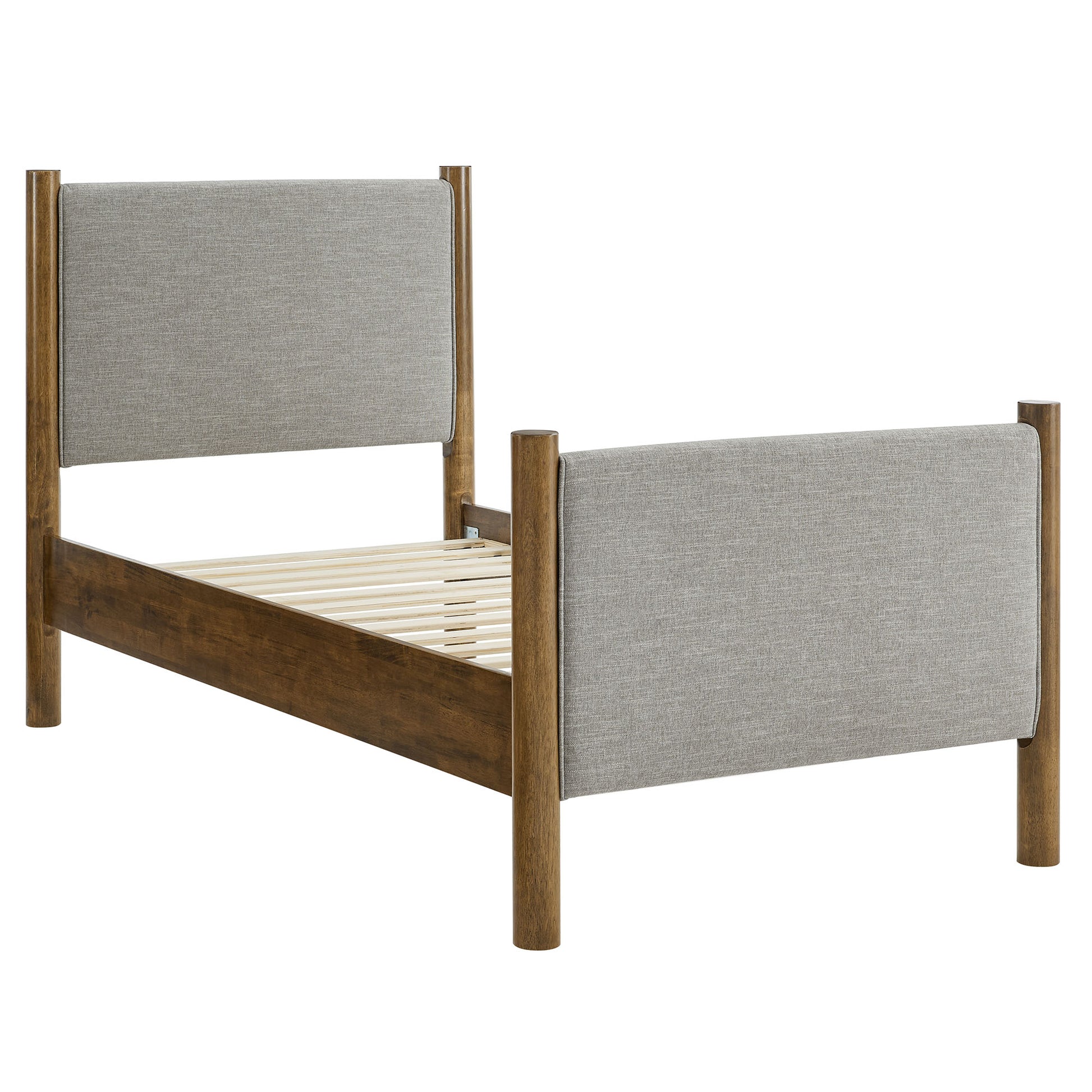 Maven Twin Size Fabric Upholstered Platform Bed